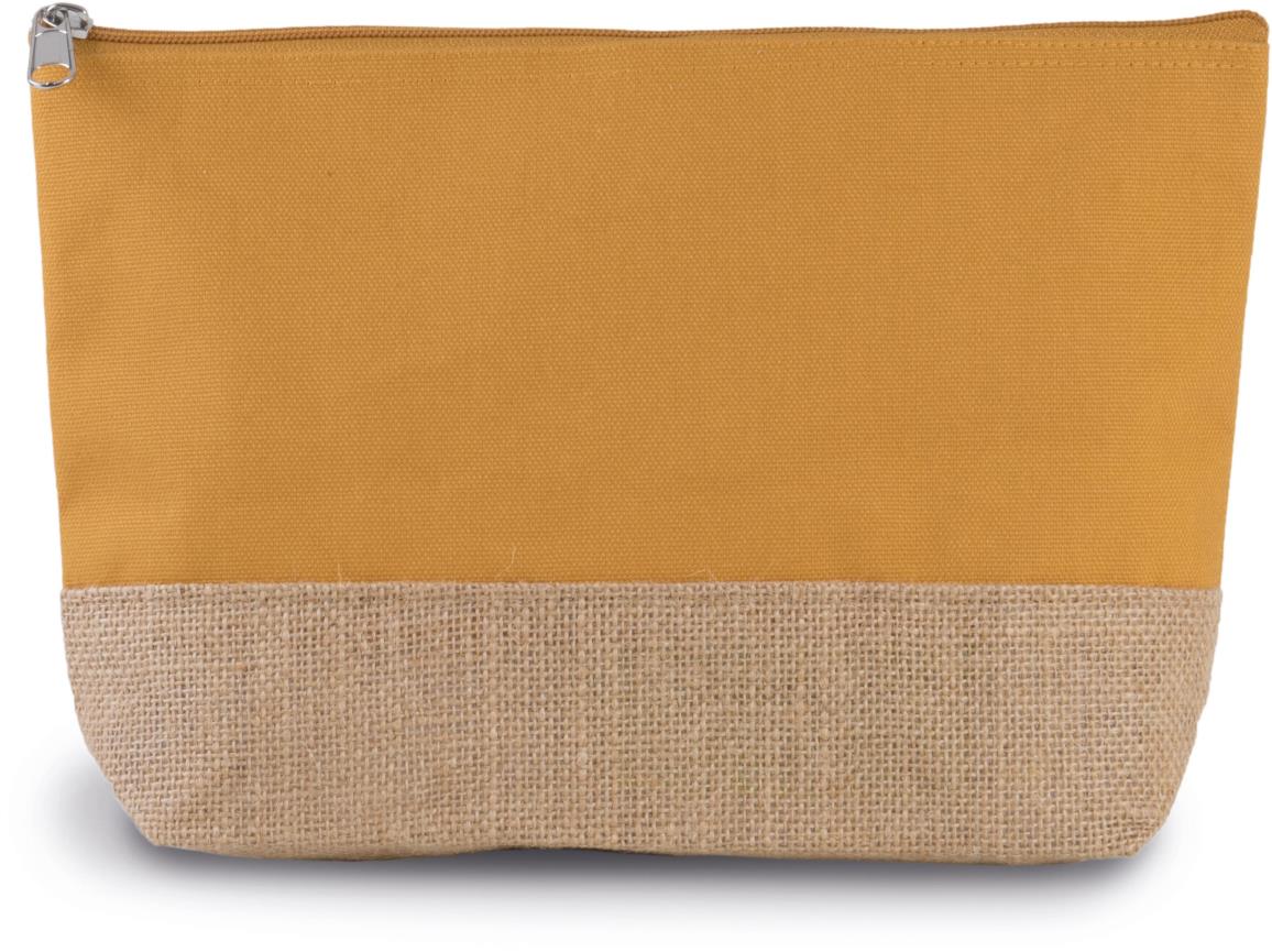 Zakje van katoencanvas en jute