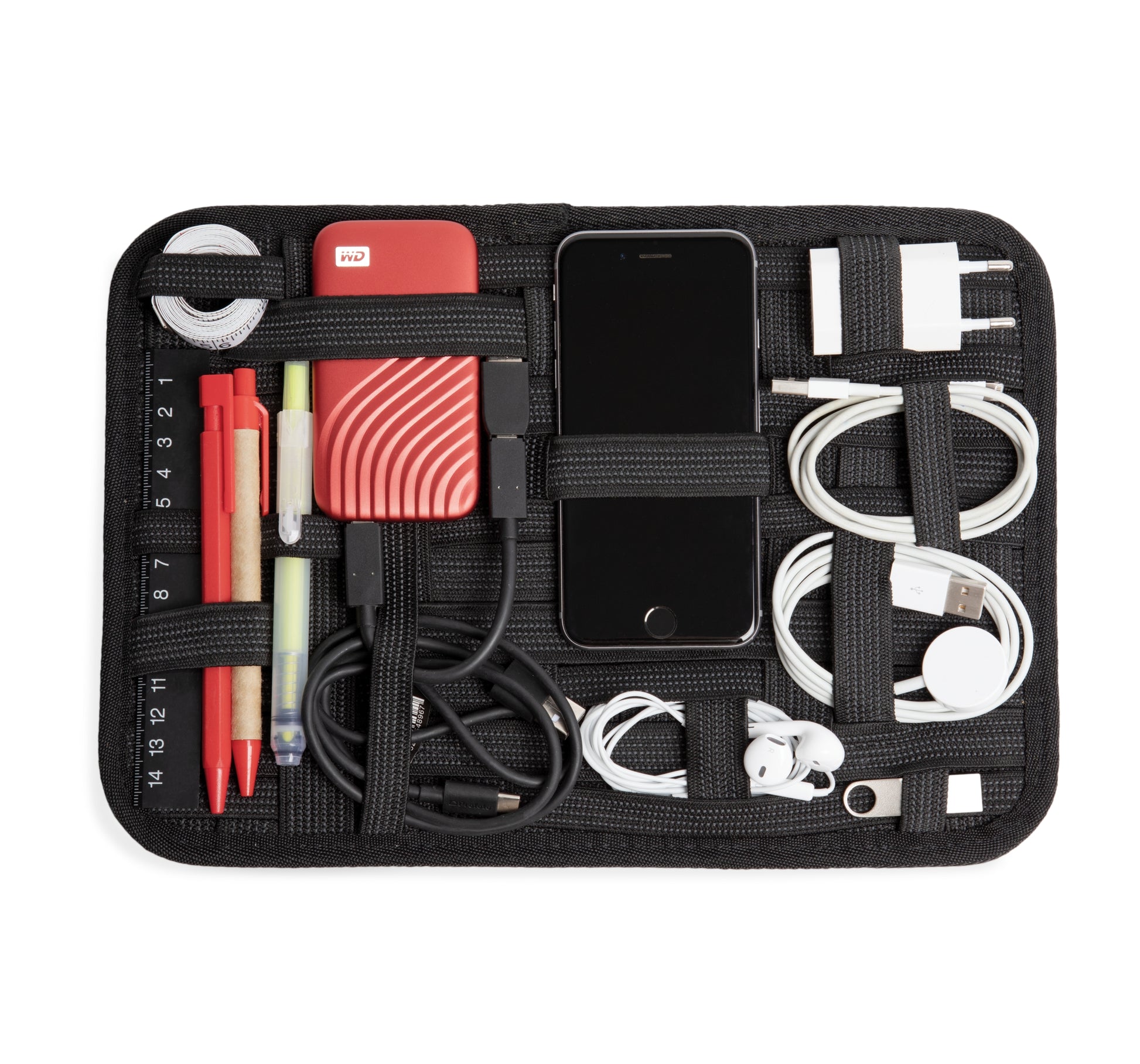 Organizer-tablet voor kabels en accessoires