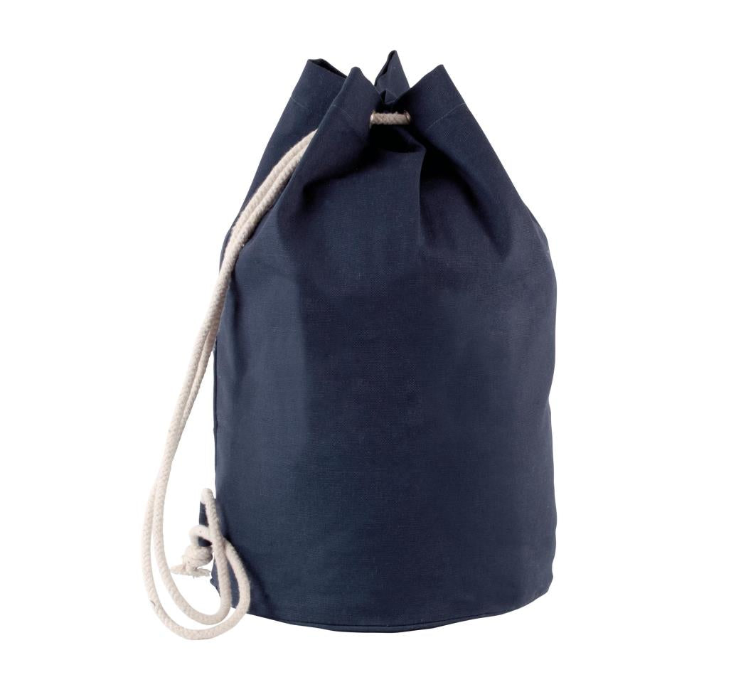 Katoenen tas met koord in marinestijl