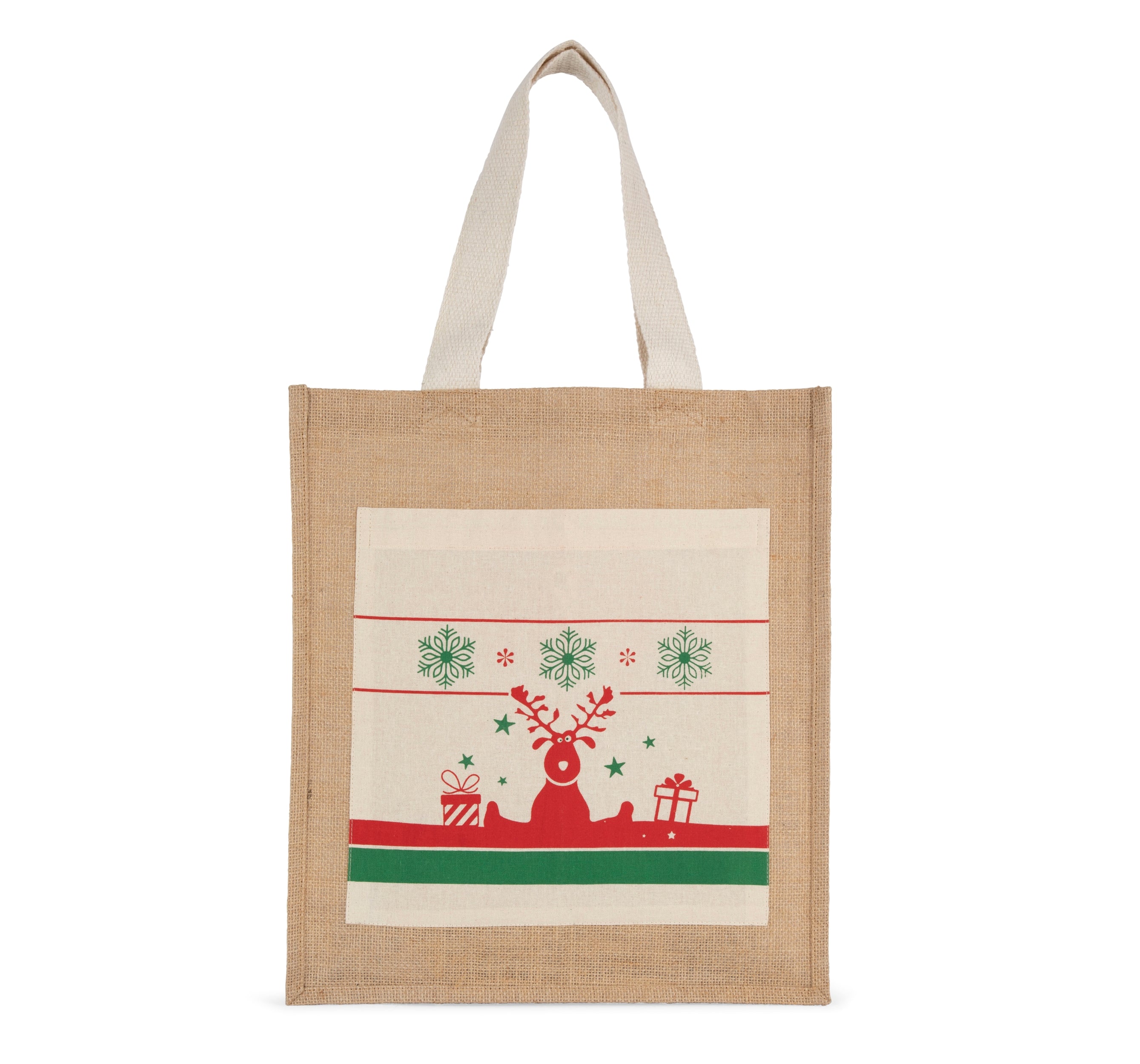 Shopper met kerstmotieven