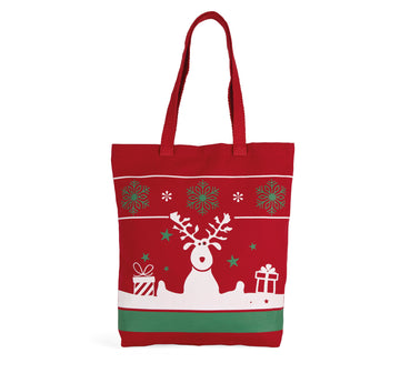 Shopper met kerstmotieven