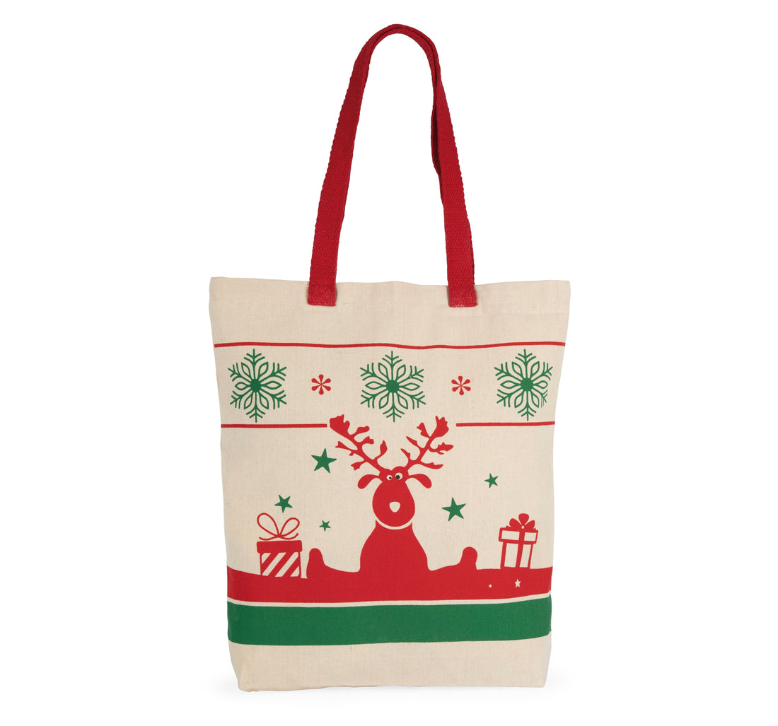Shopper met kerstmotieven