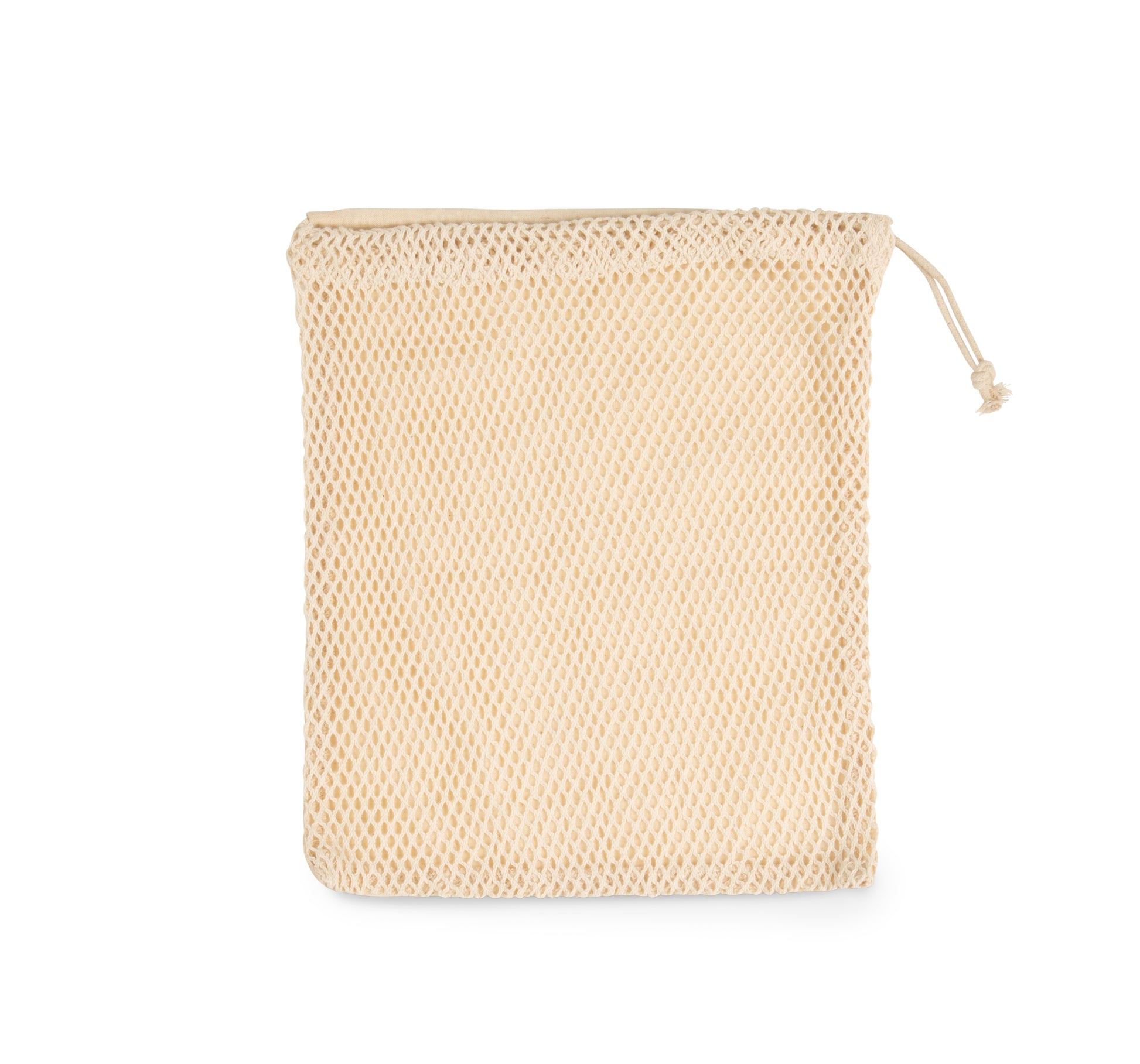 Tas van mesh met een koordje