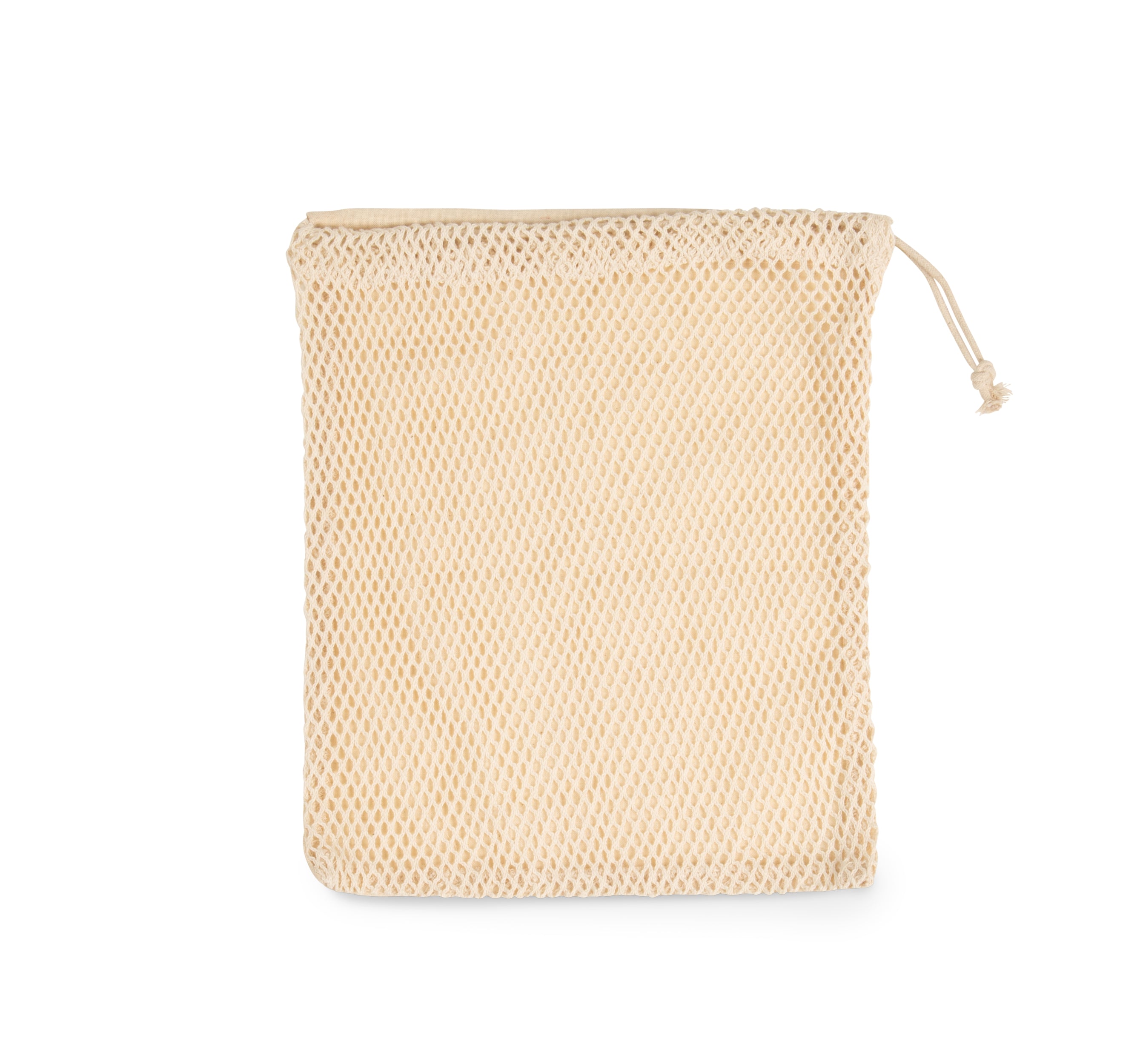 Tas van mesh met een koordje