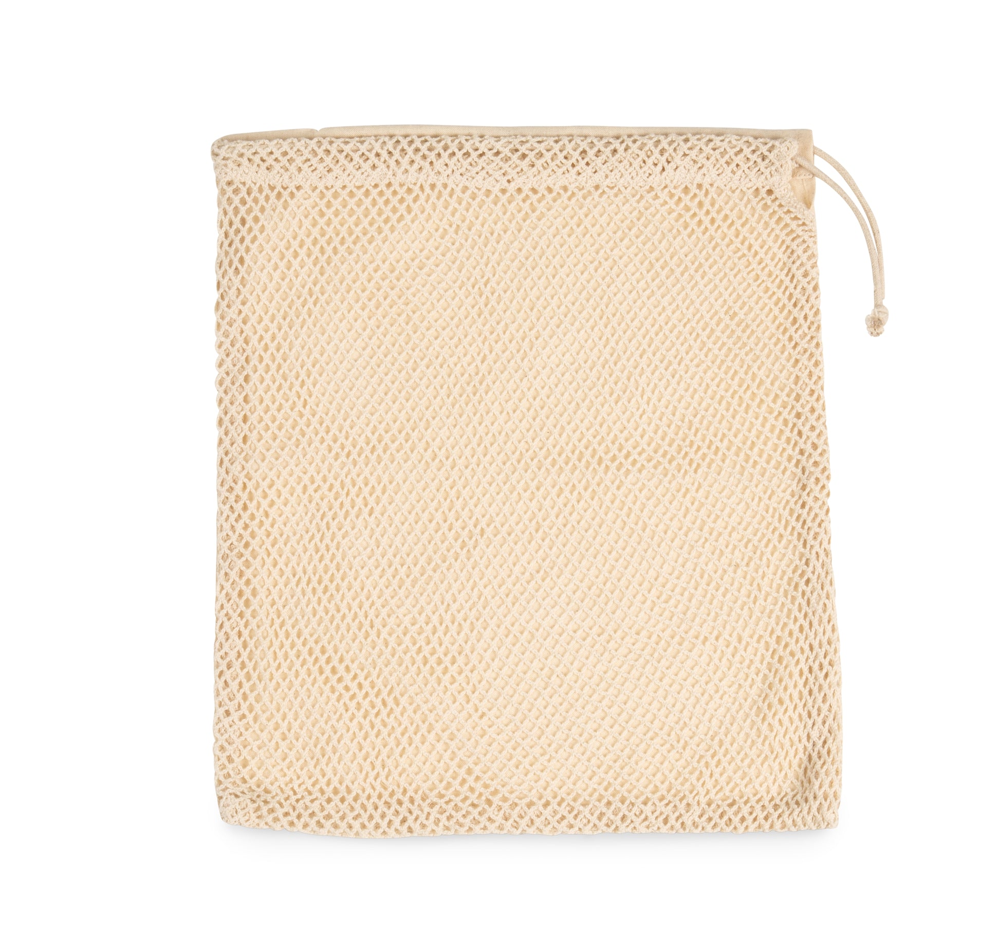 Tas van mesh met een koordje