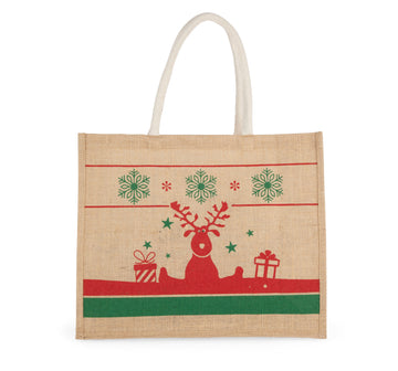Shopper met kerstmotieven