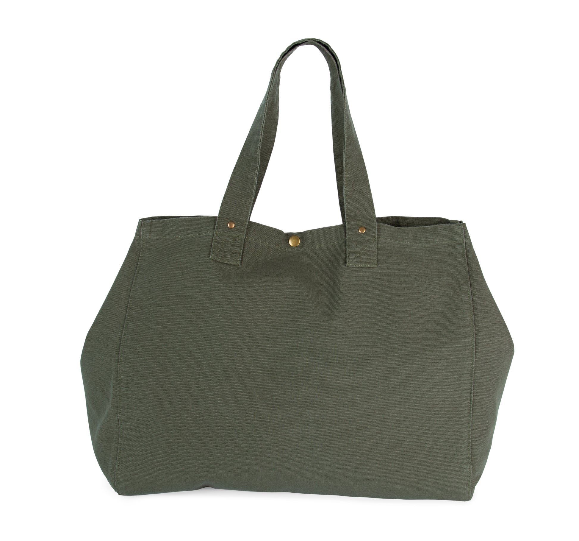 Shopper van verwassen katoen