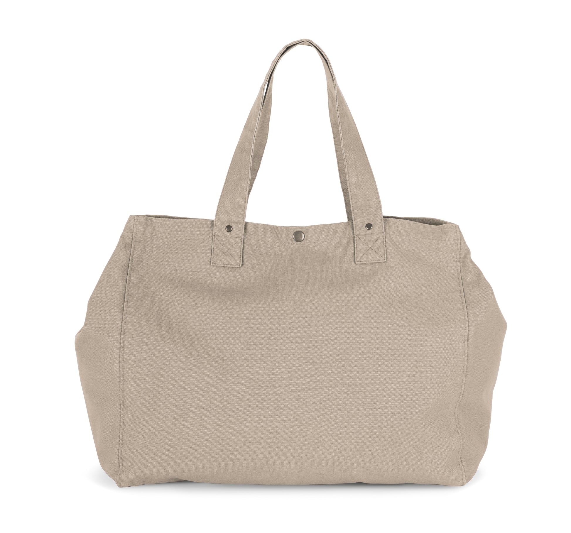 Shopper van verwassen katoen