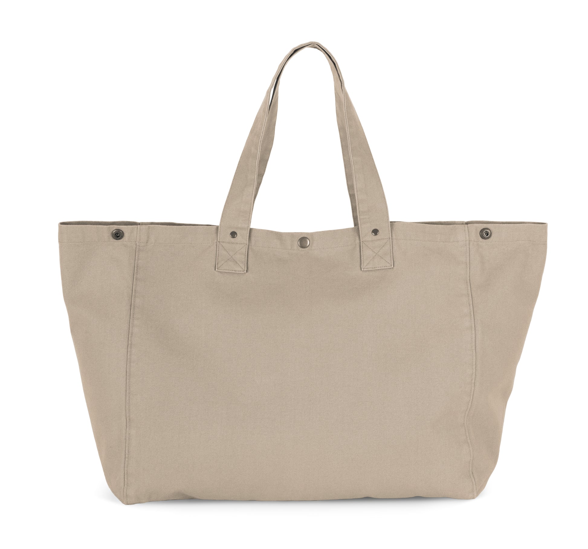 Shopper van verwassen katoen