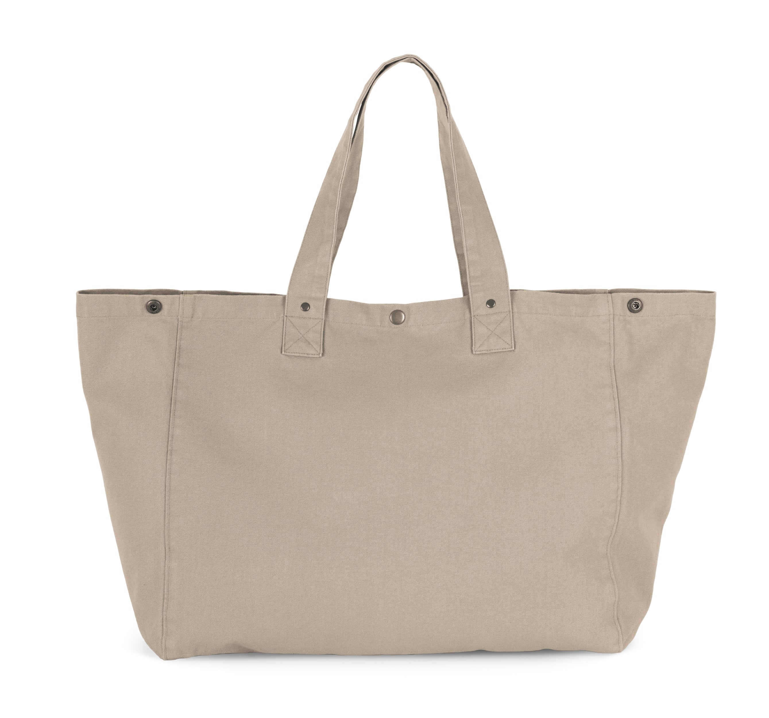 Shopper van verwassen katoen