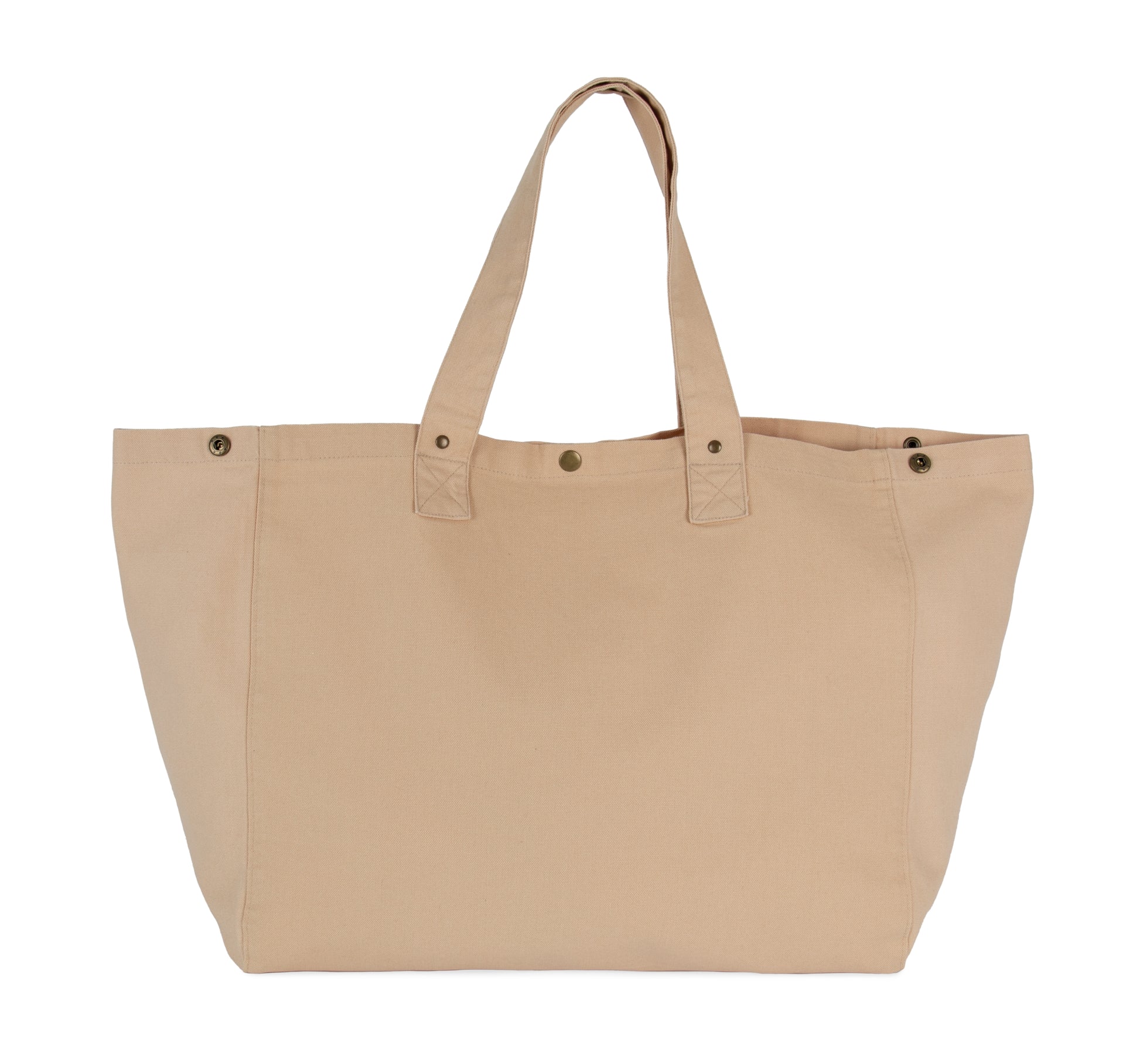 Shopper van verwassen katoen
