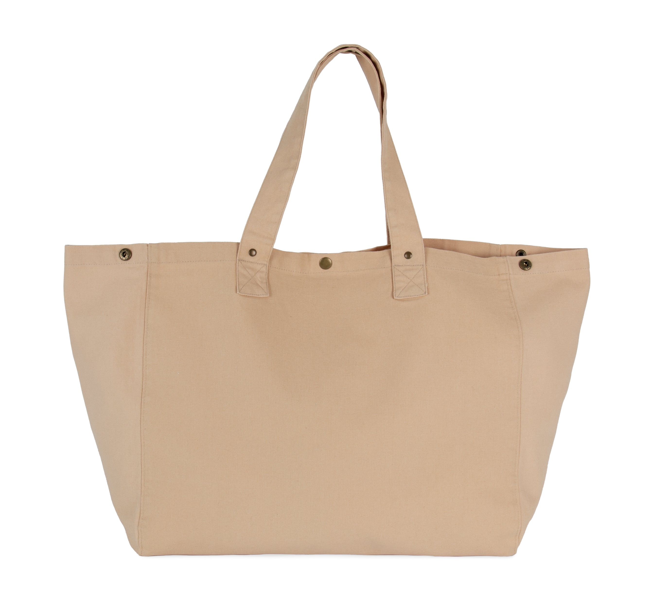 Shopper van verwassen katoen