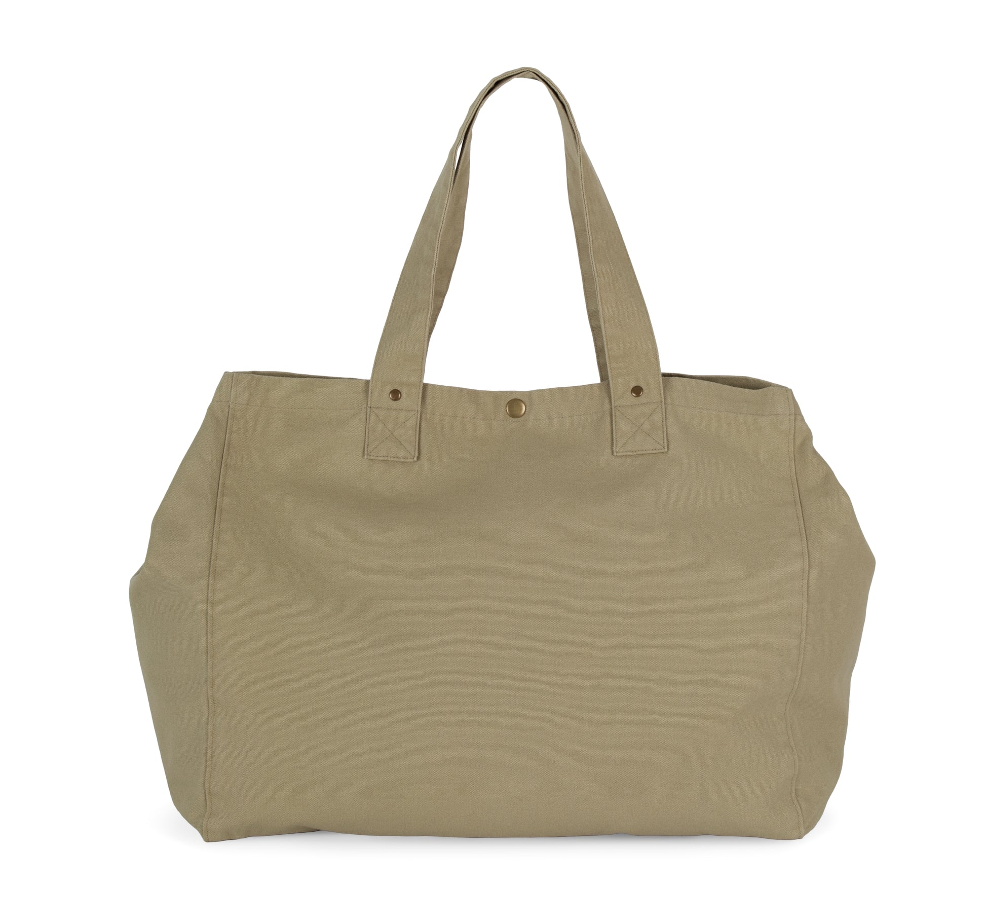 Shopper van verwassen katoen