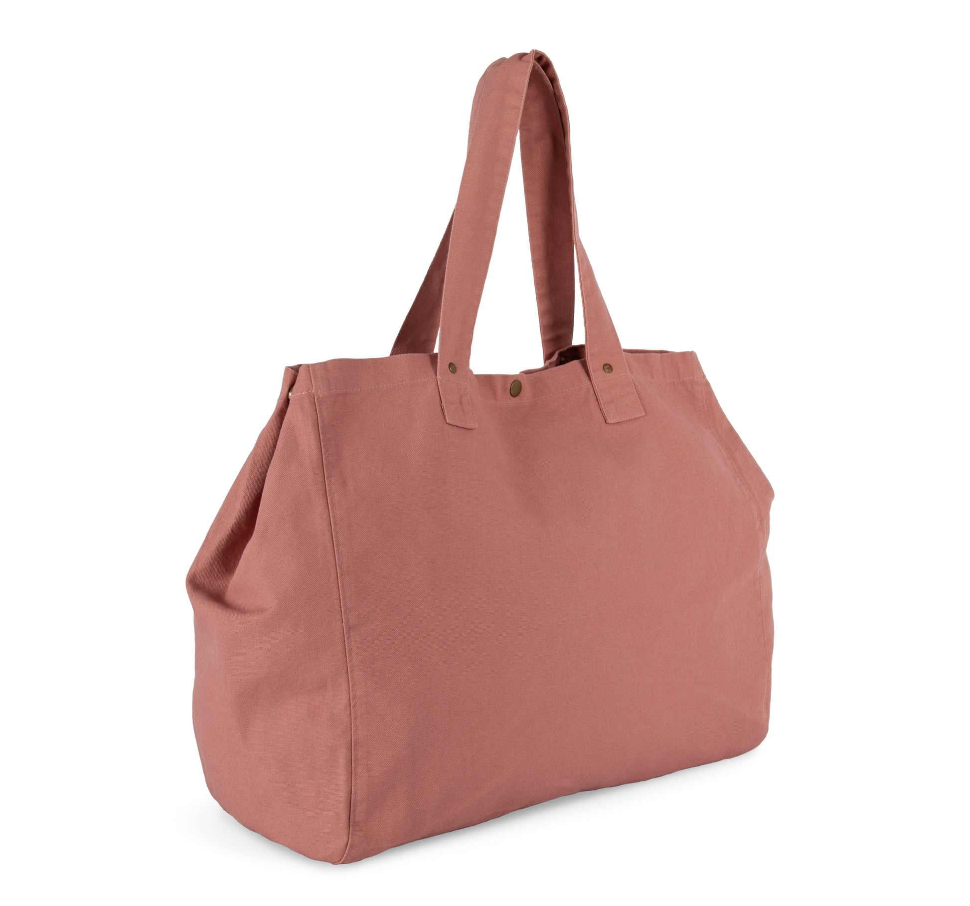 Shopper van verwassen katoen