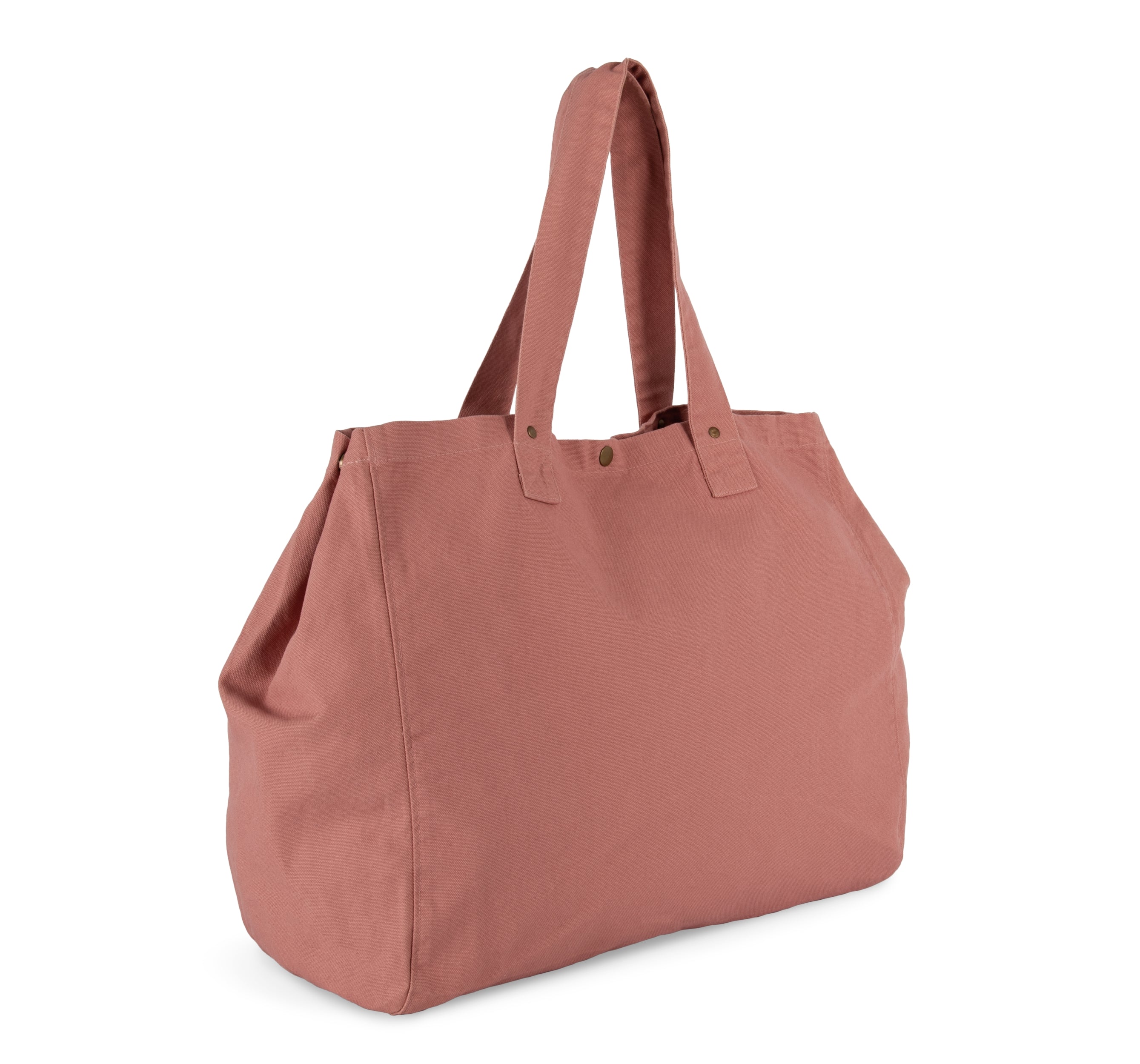 Shopper van verwassen katoen