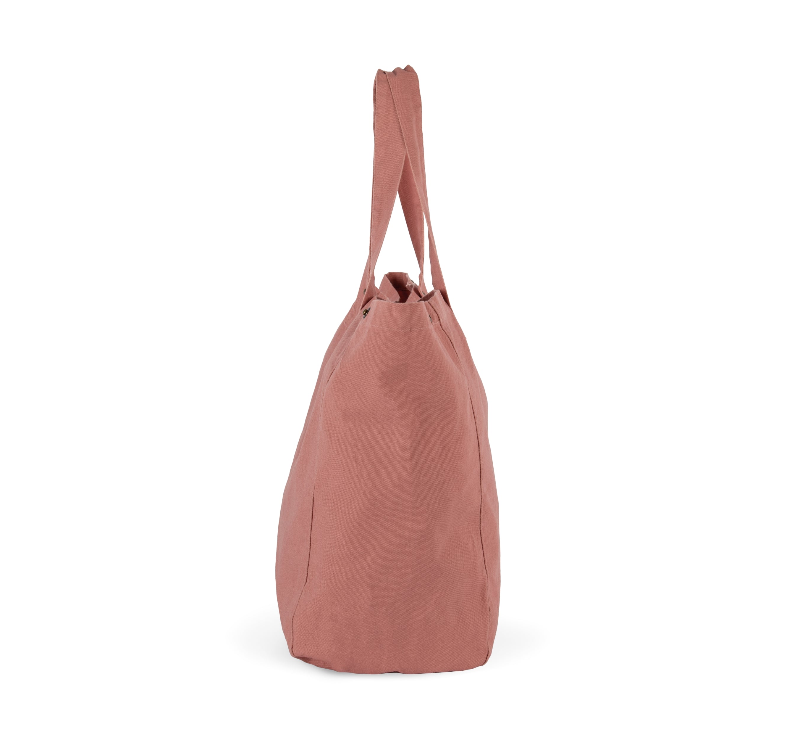 Shopper van verwassen katoen