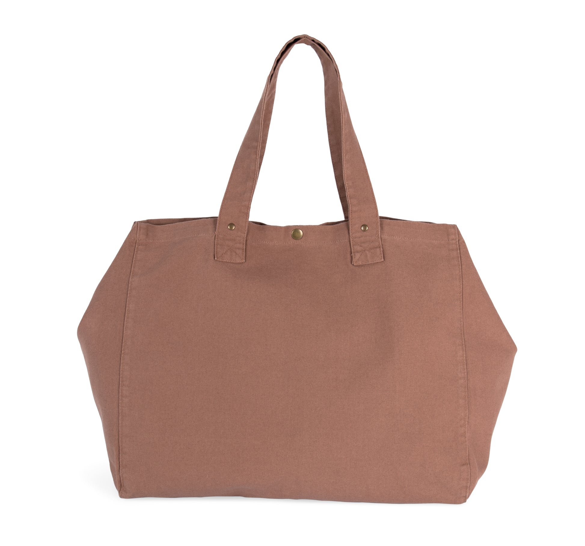 Shopper van verwassen katoen
