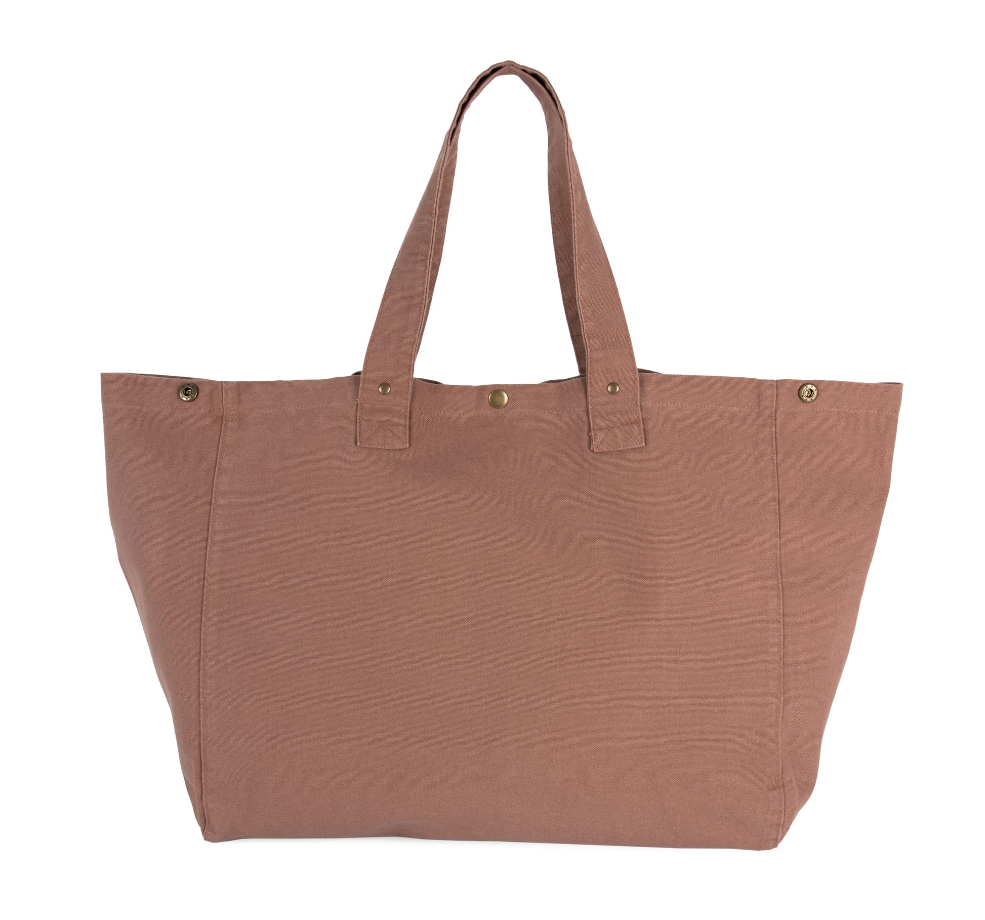 Shopper van verwassen katoen