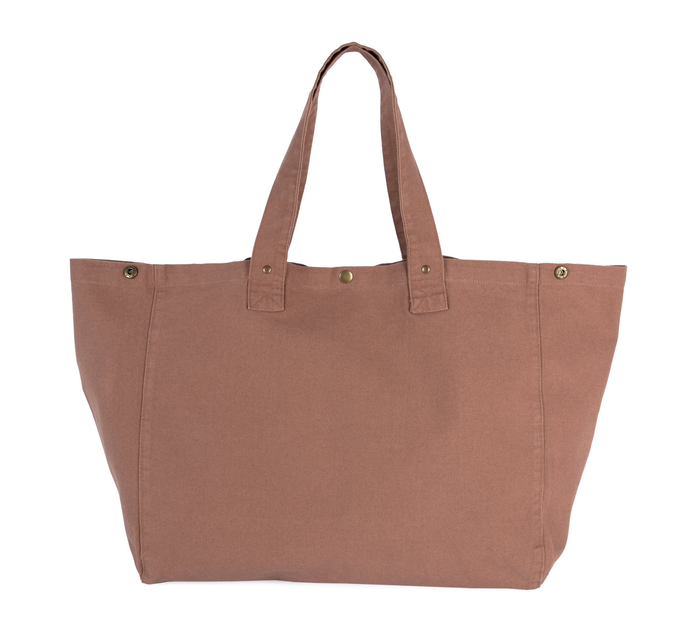 Shopper van verwassen katoen