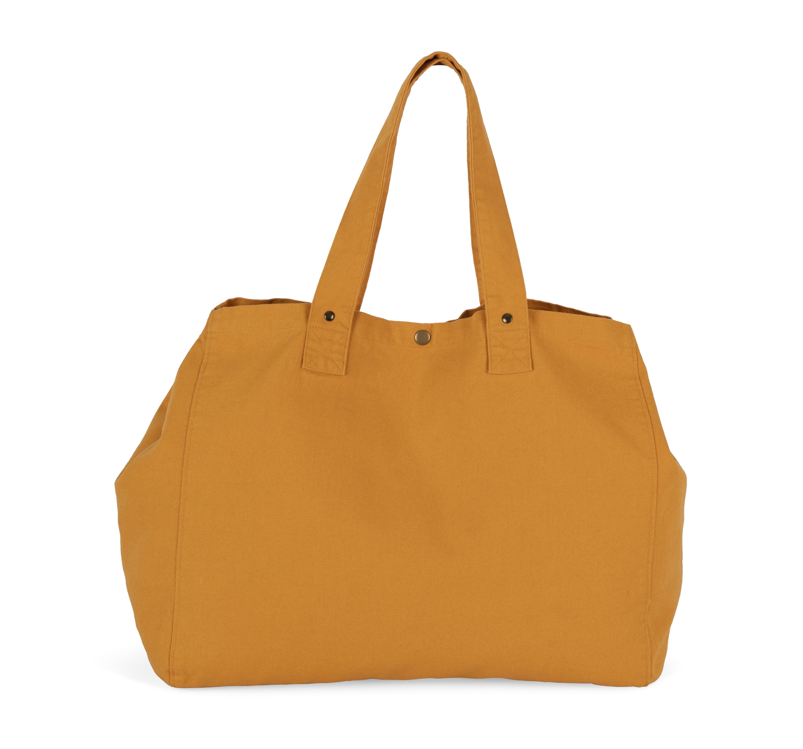 Shopper van verwassen katoen