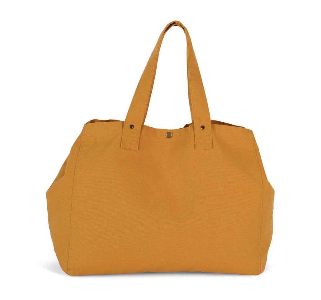 Shopper van verwassen katoen