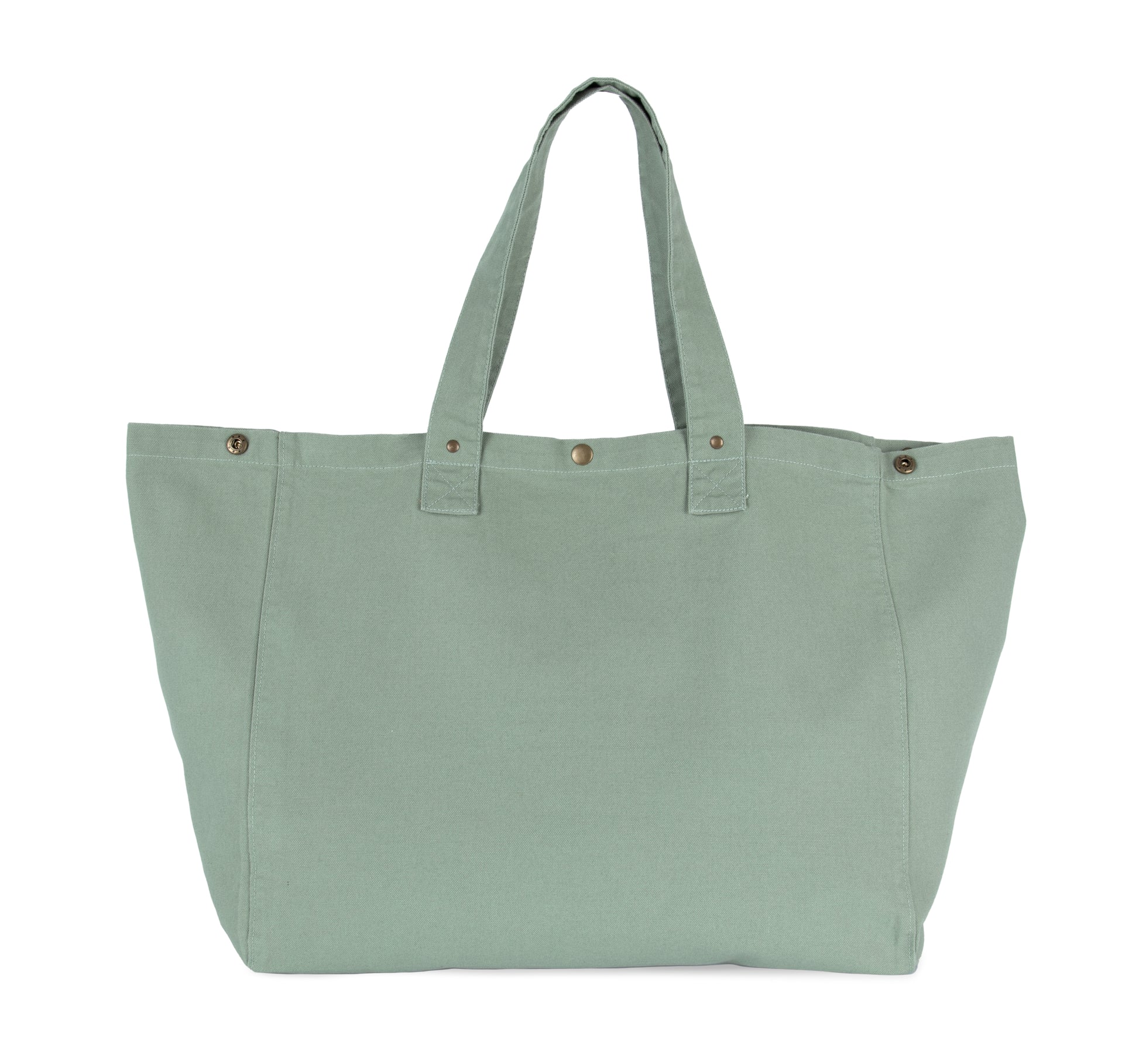 Shopper van verwassen katoen