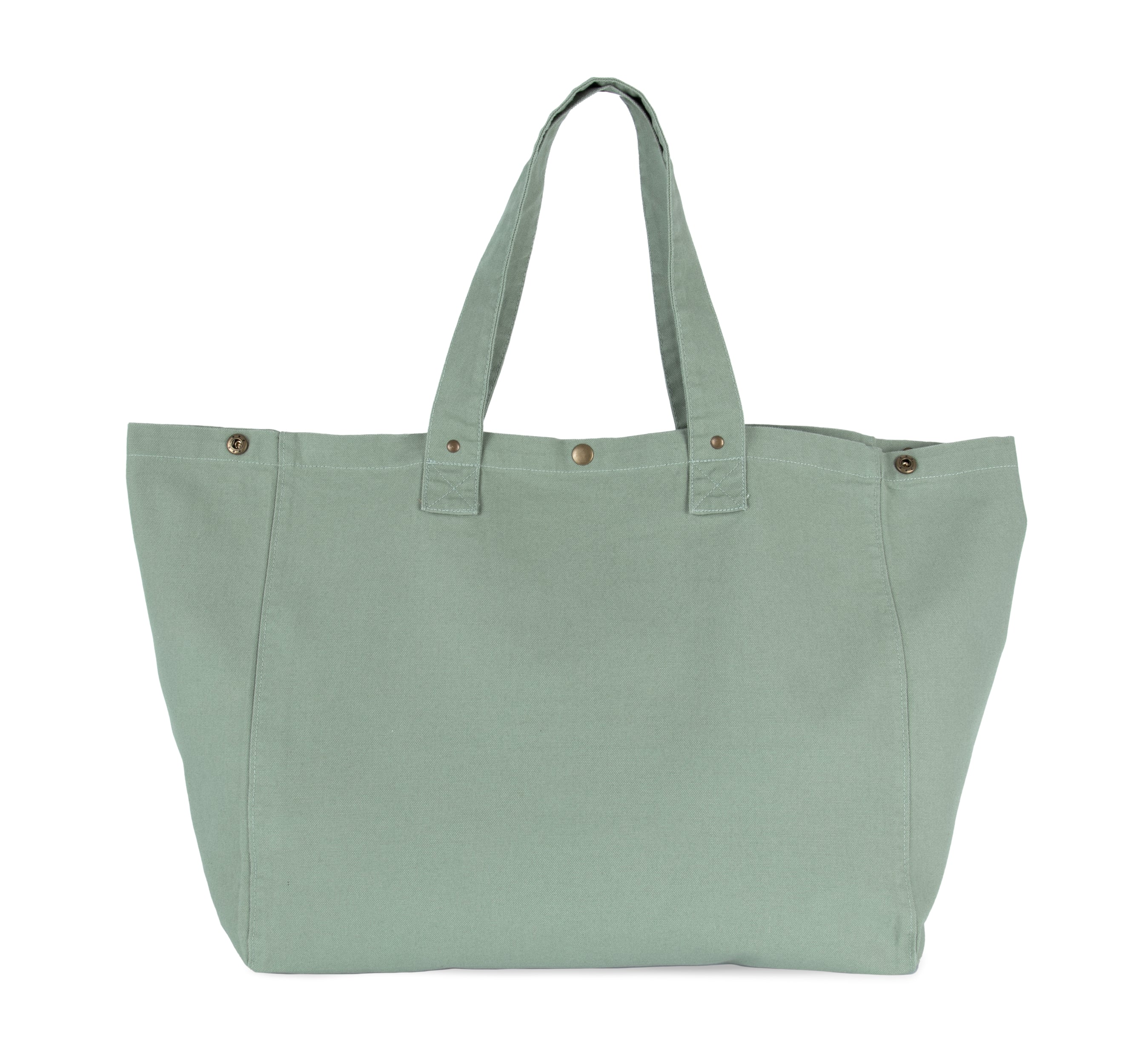 Shopper van verwassen katoen