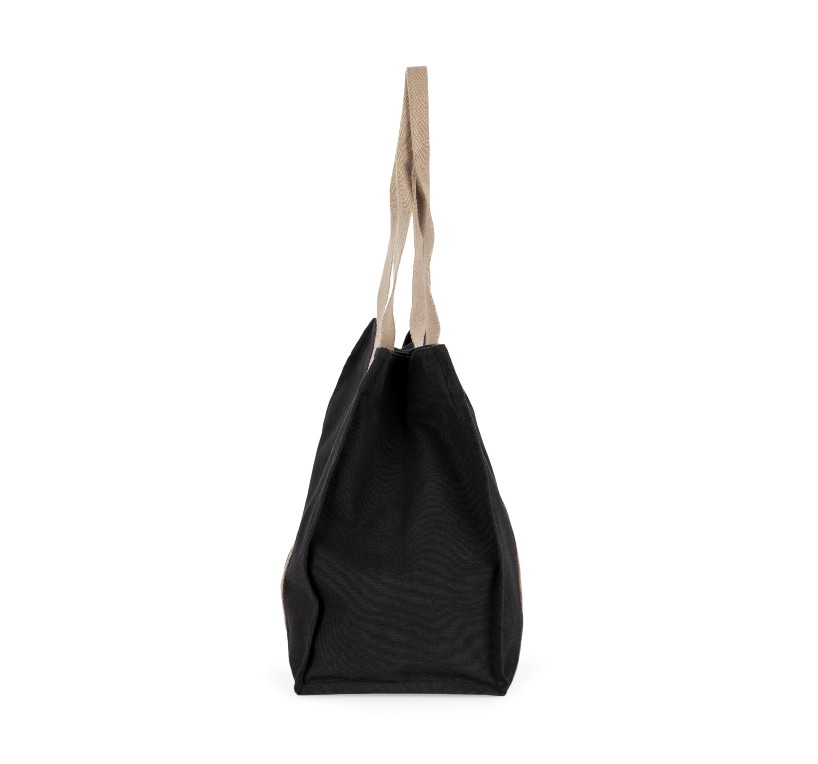 Grote, gerecyclede shopper met plooi