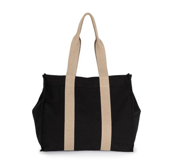 Grote, gerecyclede shopper met plooi