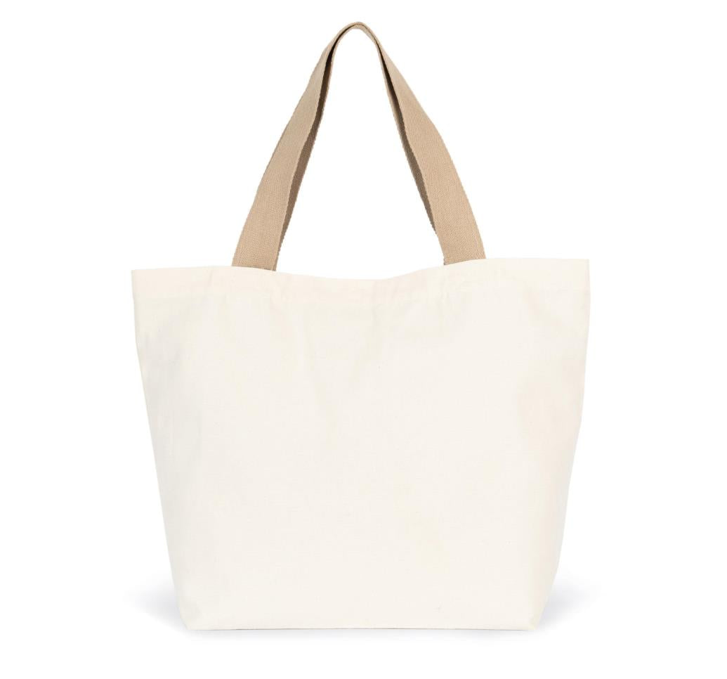 Grote, gerecyclede shopper met platte bodem