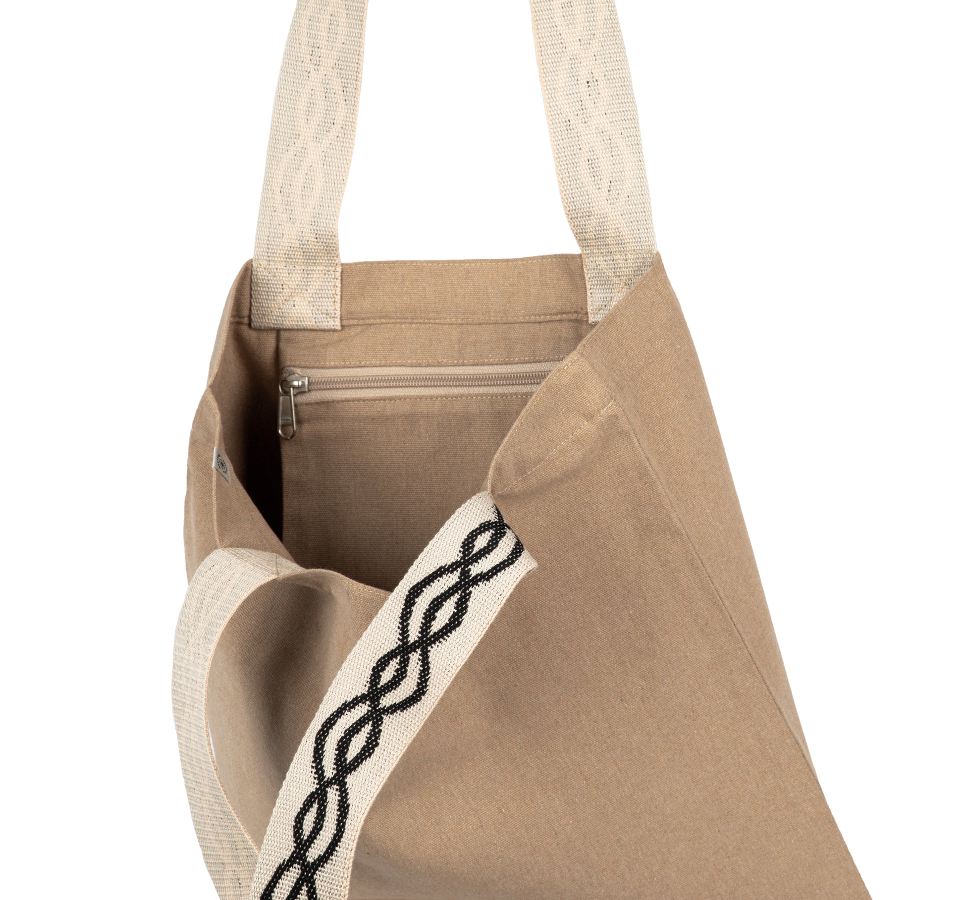Gerecyclede shopper met platte bodem