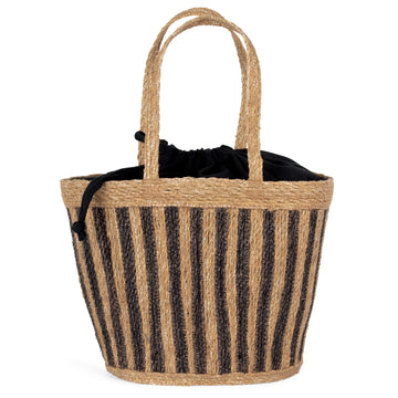 Gestreepte zeegras mand
