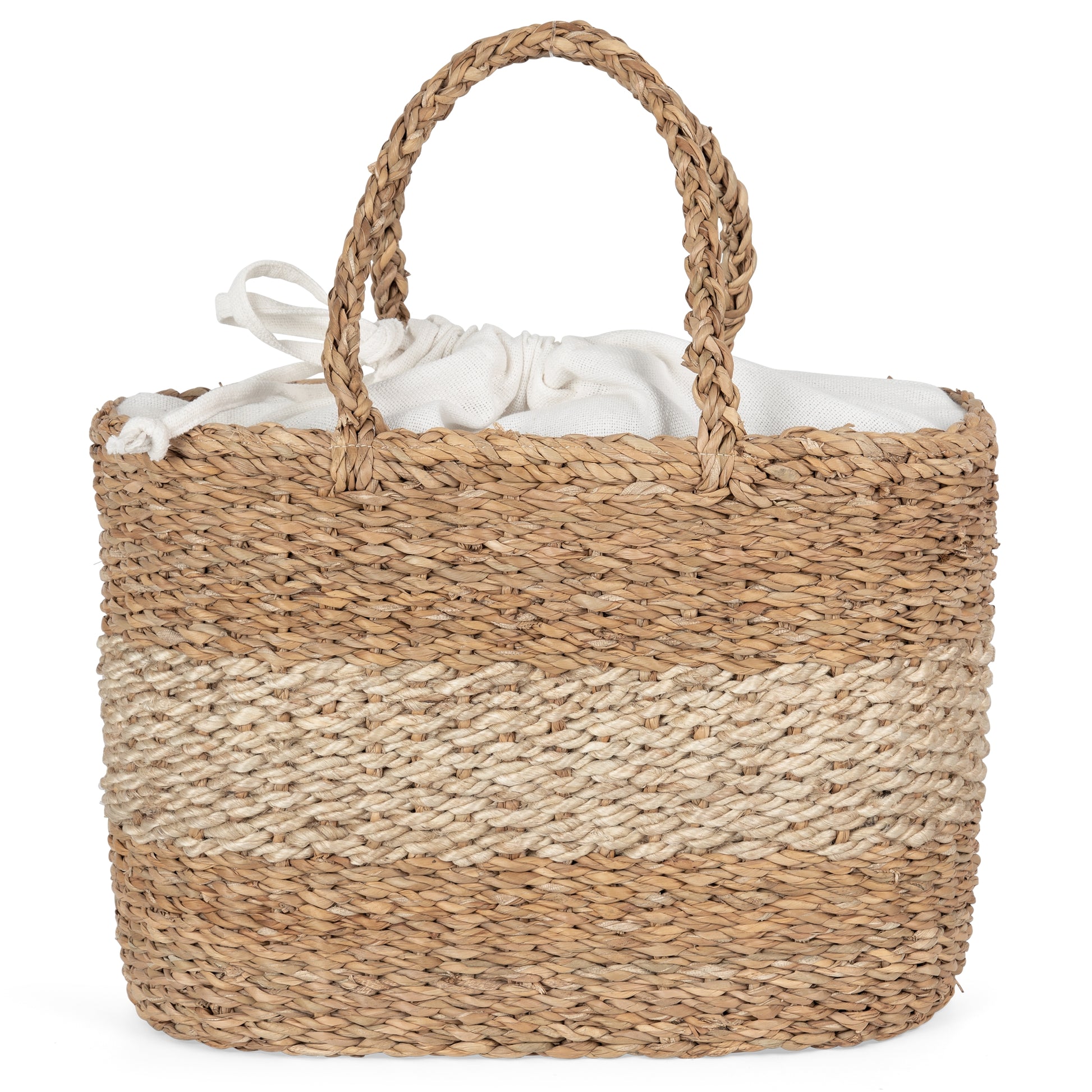 Mand van zeegras en jute