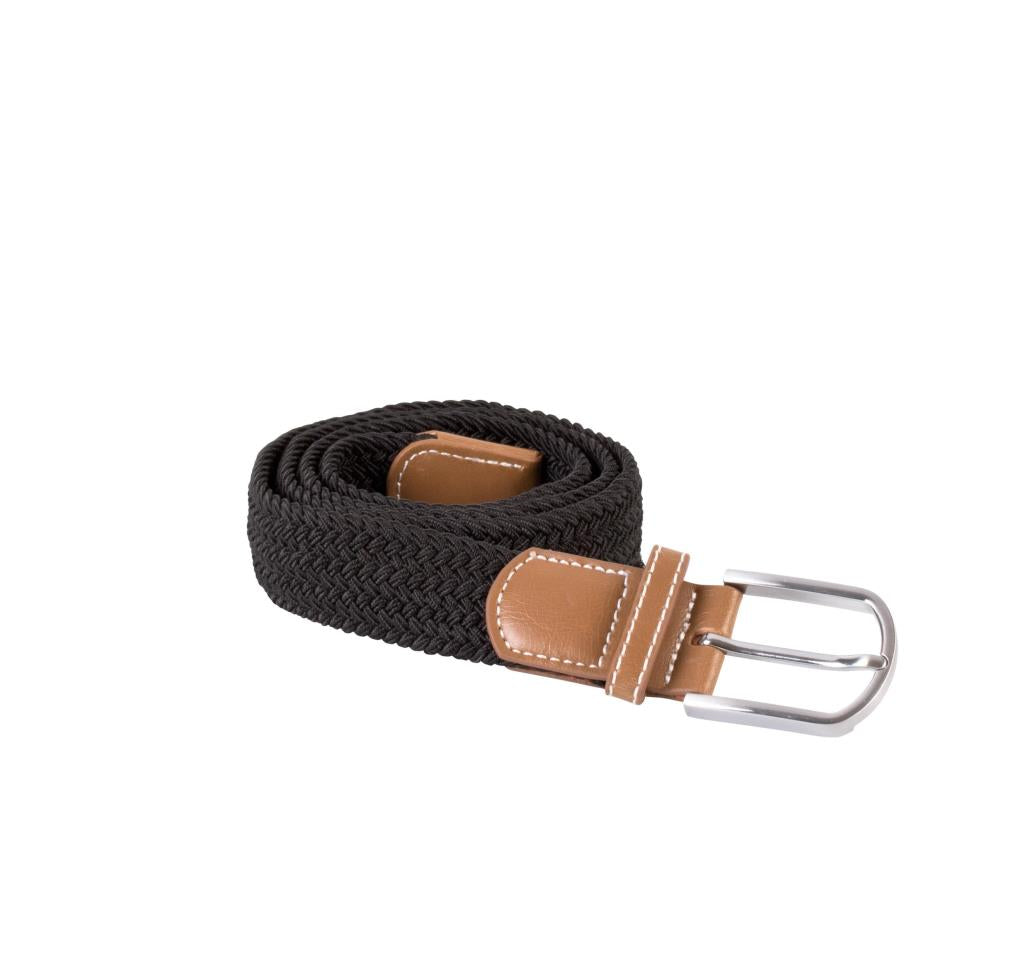 Elastische gevlochten riem