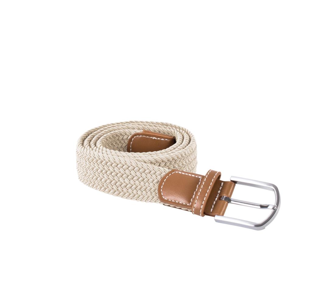 Elastische gevlochten riem
