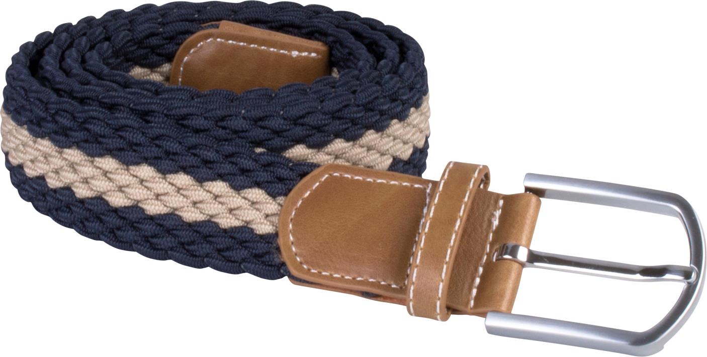 Elastische gevlochten riem