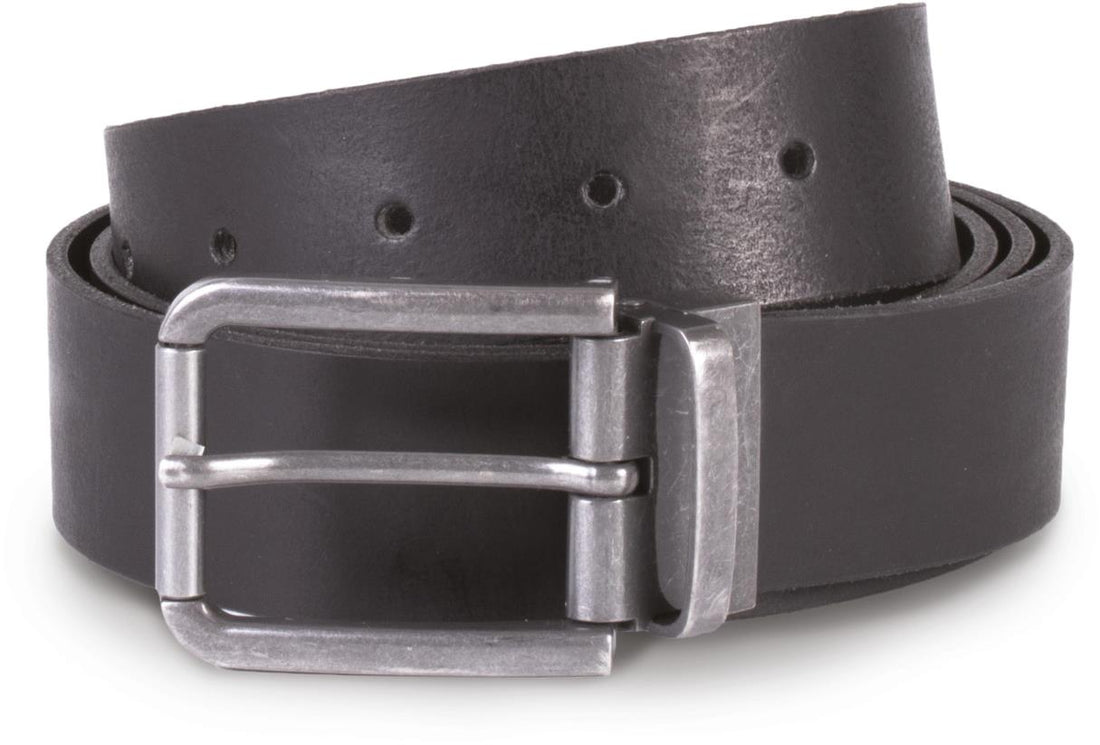 Riem van leer met onafgewerkte rand - 35 mm