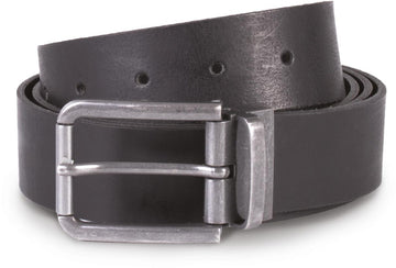 Riem van leer met onafgewerkte rand - 35 mm