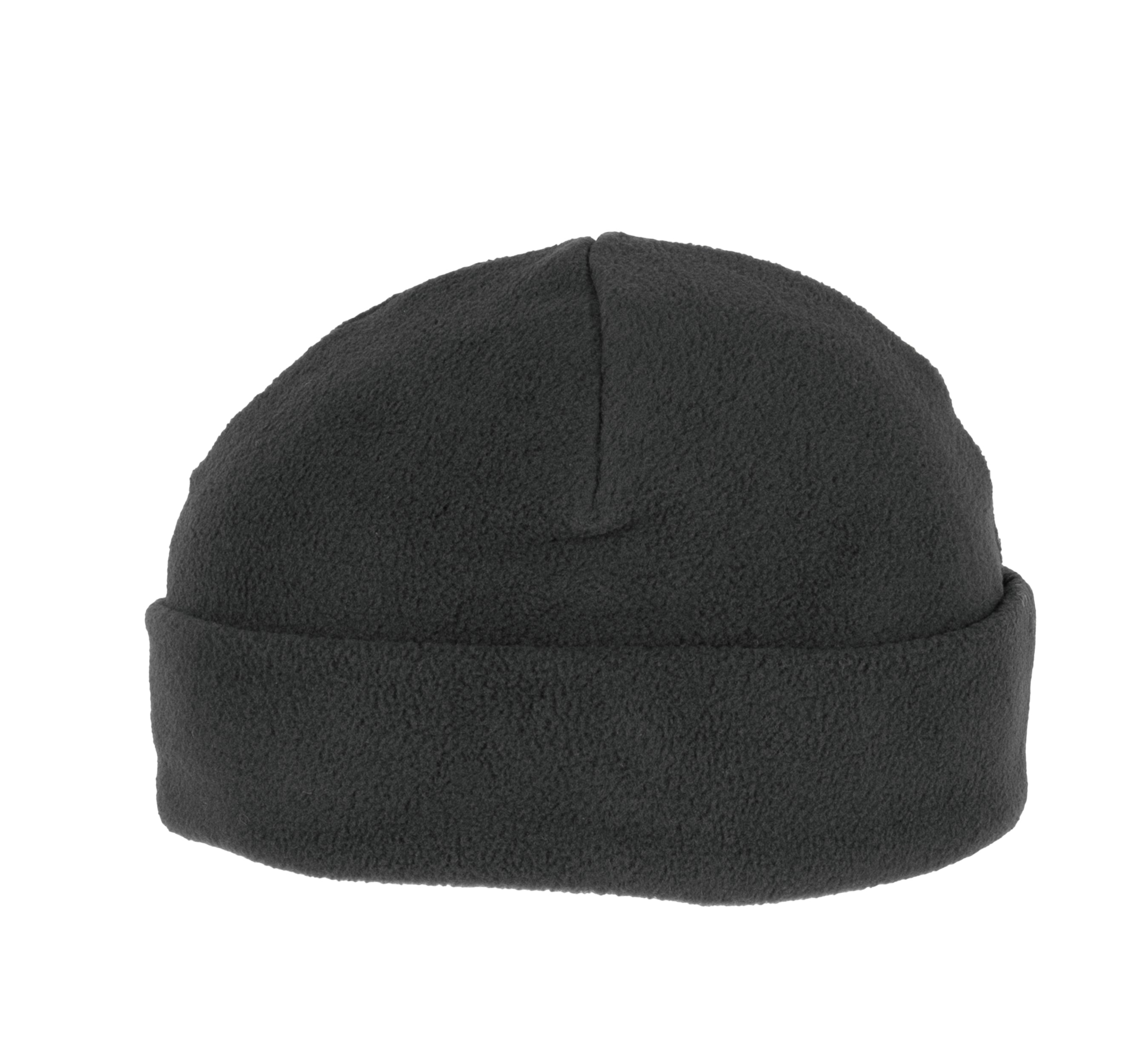 Gerecycleerde muts van fleece met omslag