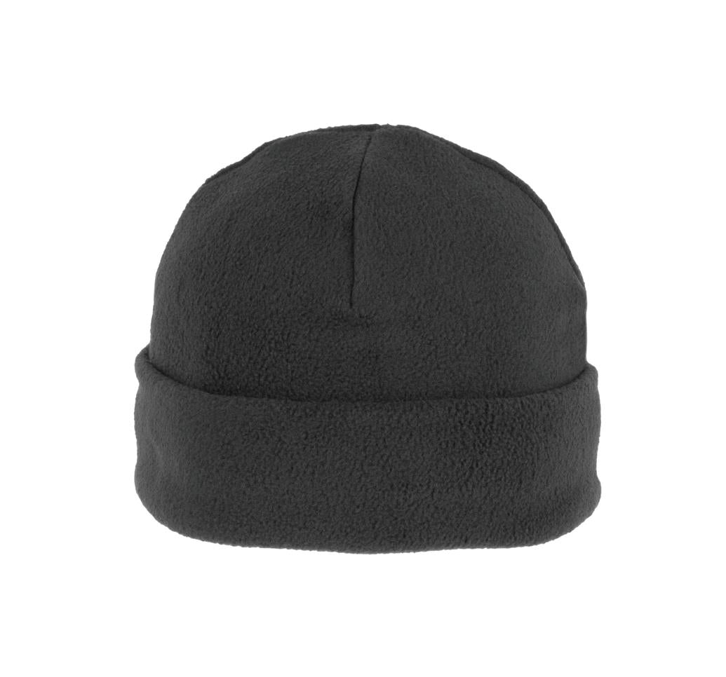 Gerecycleerde muts van fleece met omslag
