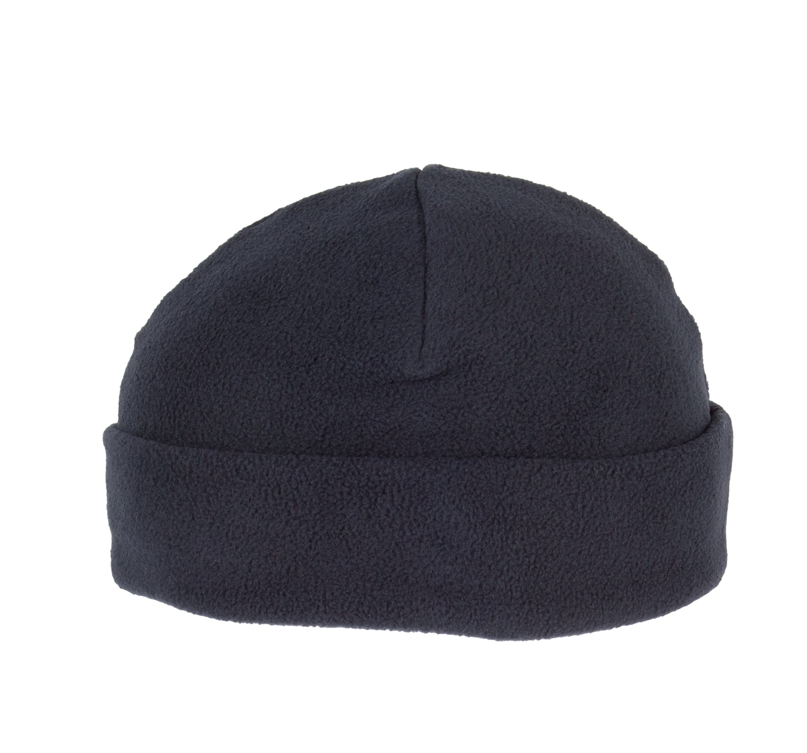 Gerecycleerde muts van fleece met omslag