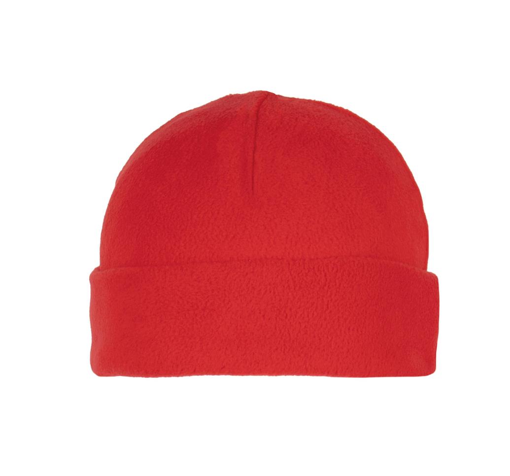 Gerecycleerde muts van fleece met omslag