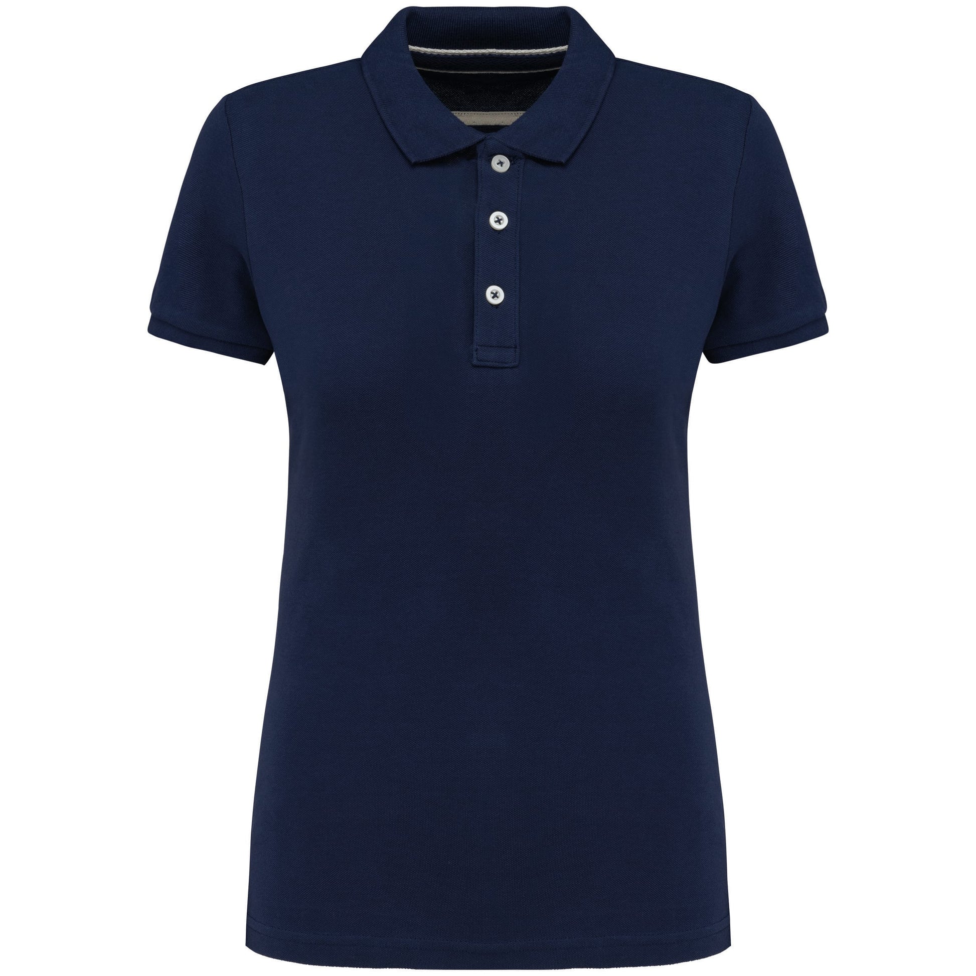 Vintage damespolo met korte mouwen