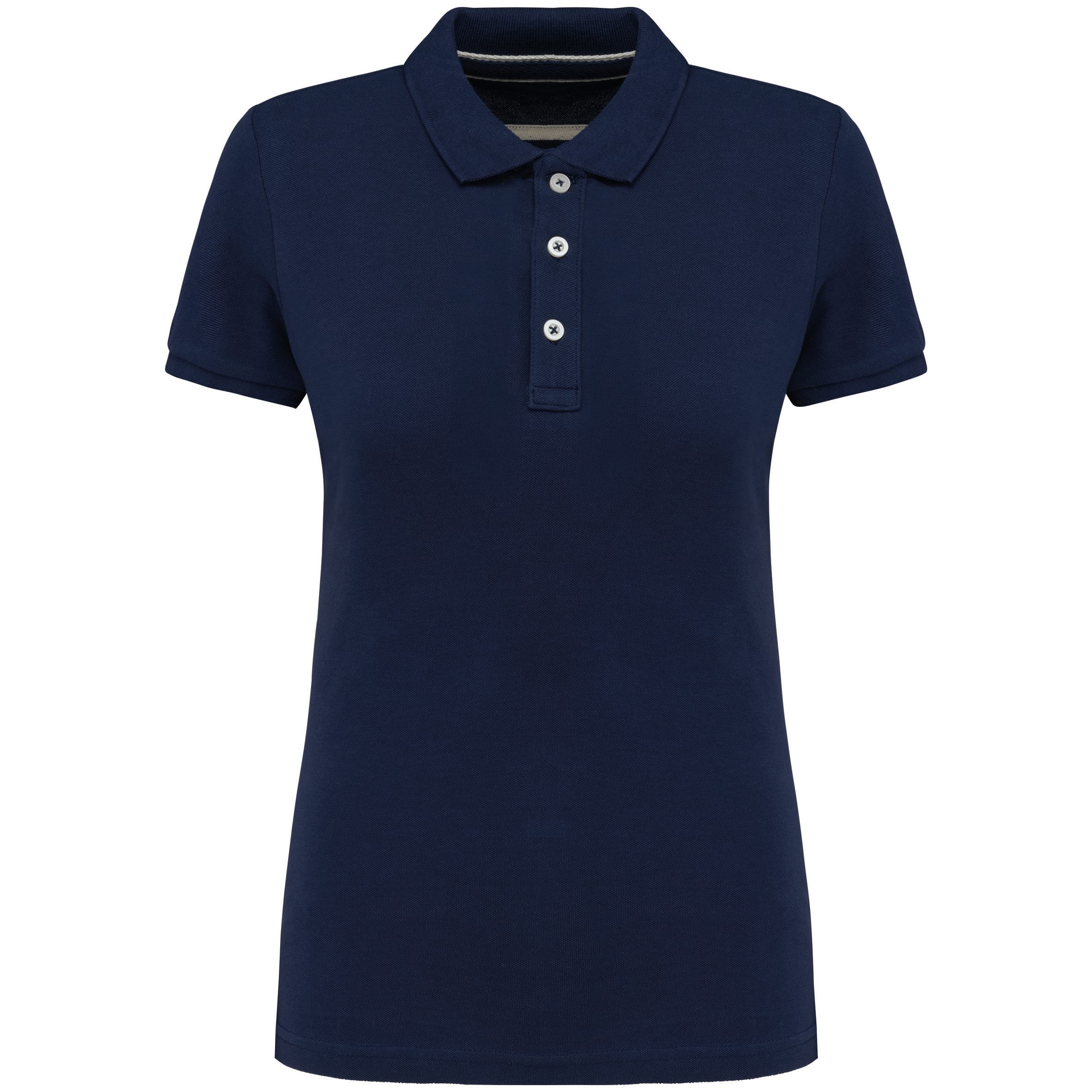 Vintage damespolo met korte mouwen