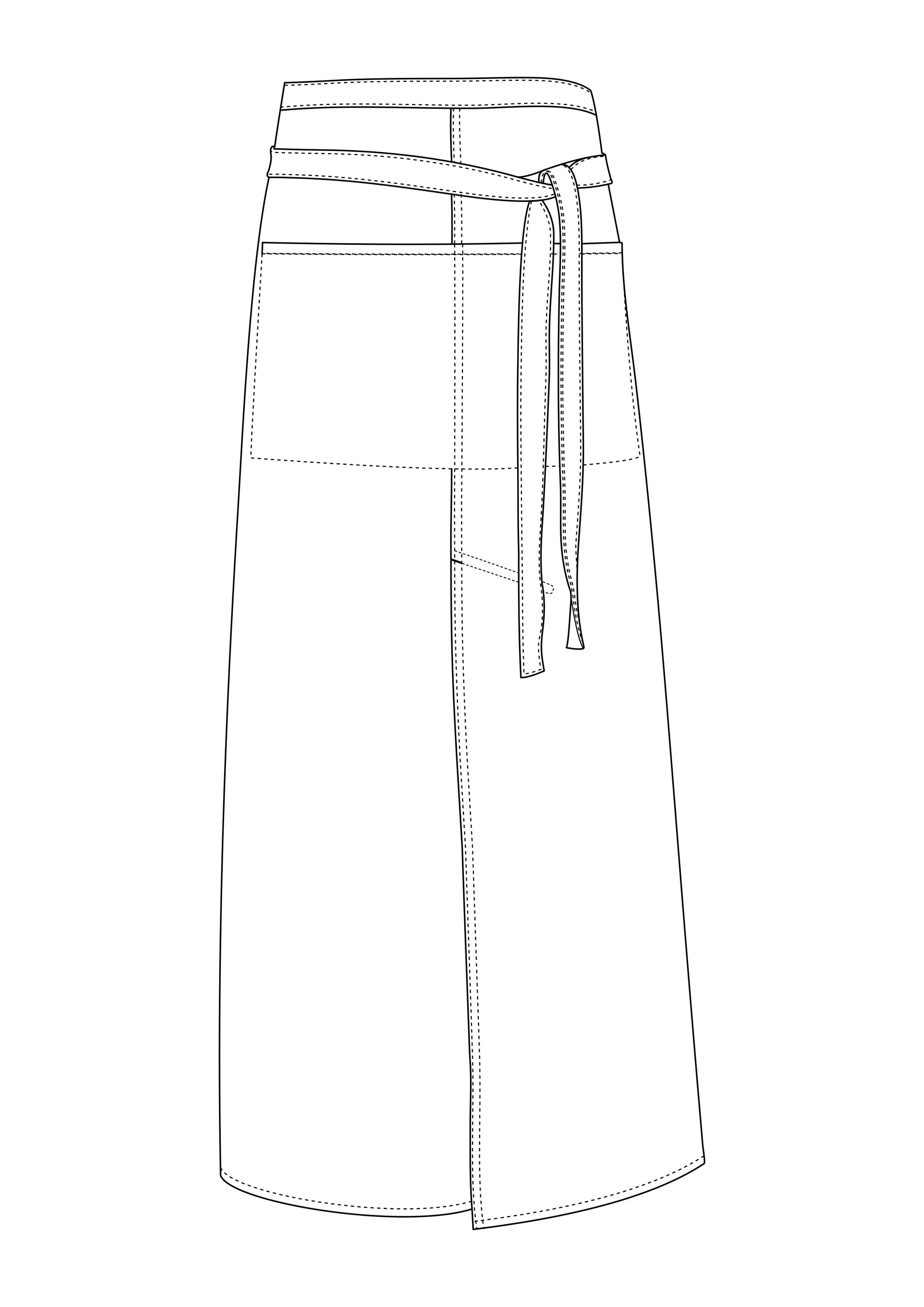 Jeans Bistro Apron With Split