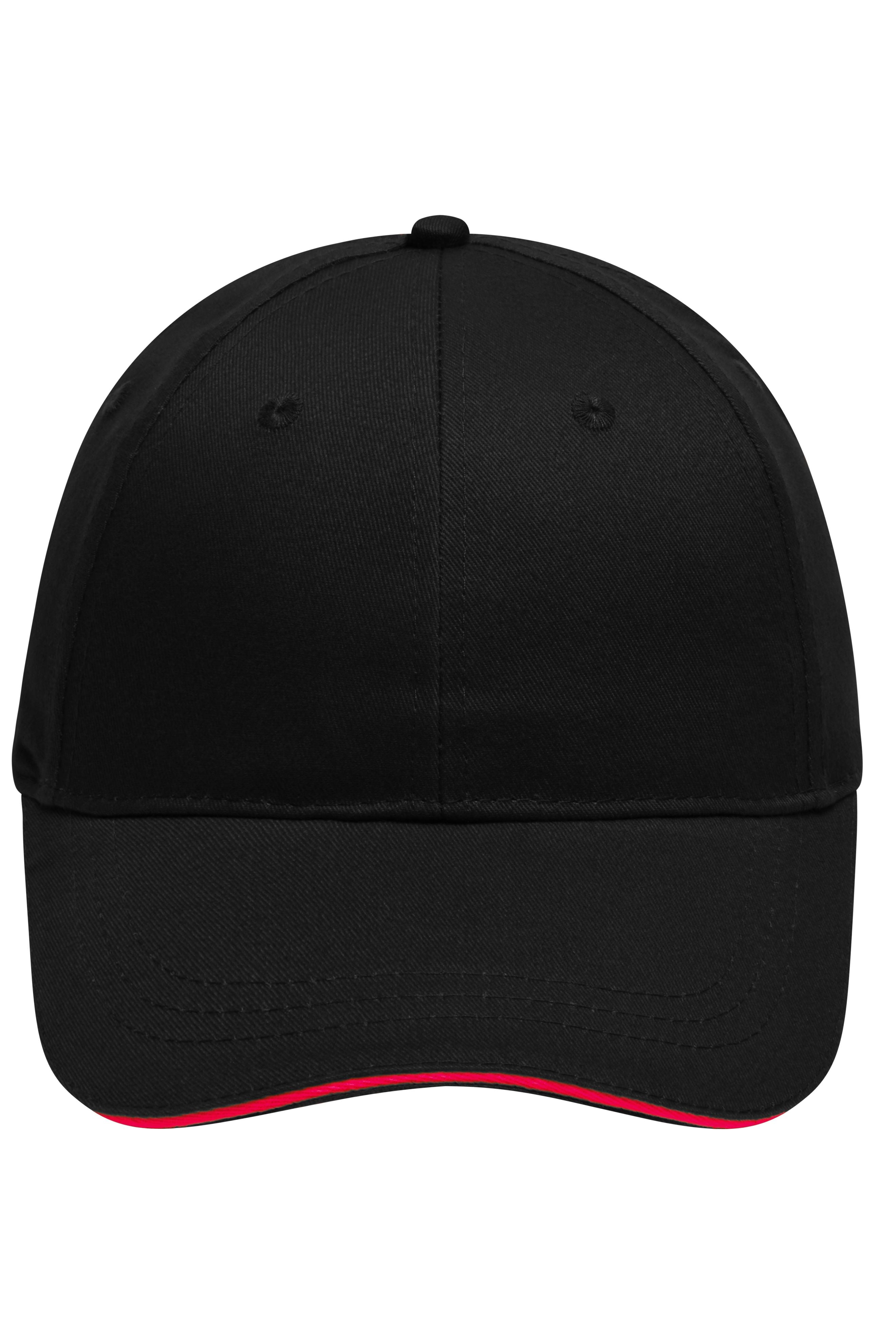 6 Panel Brushed Sandwich Cap