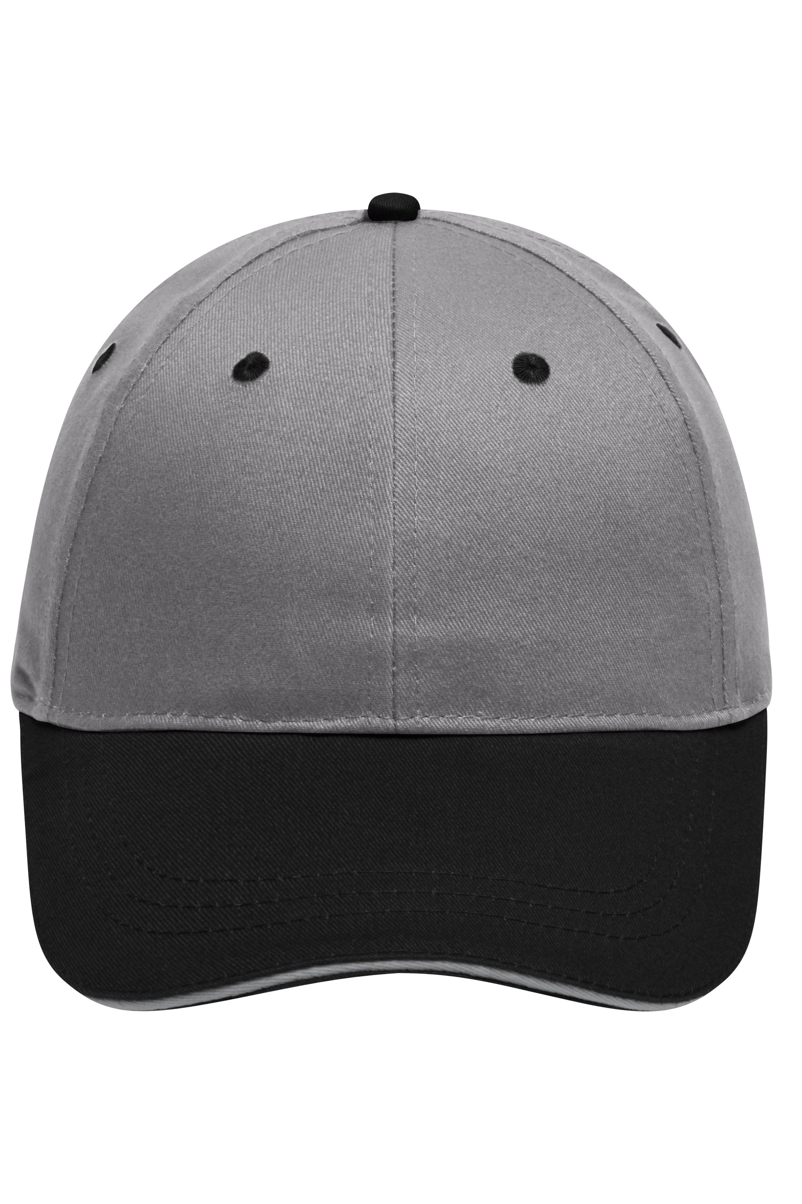 6 Panel Brushed Sandwich Cap