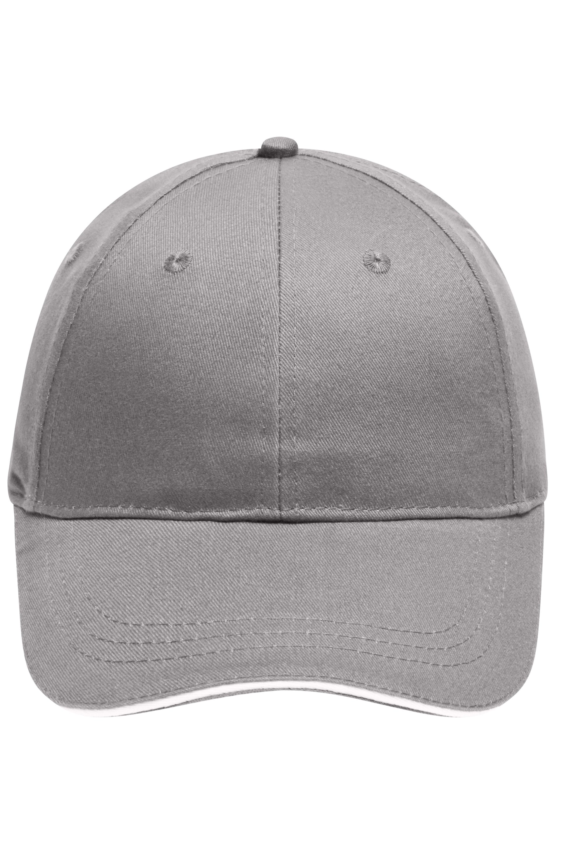 6 Panel Brushed Sandwich Cap
