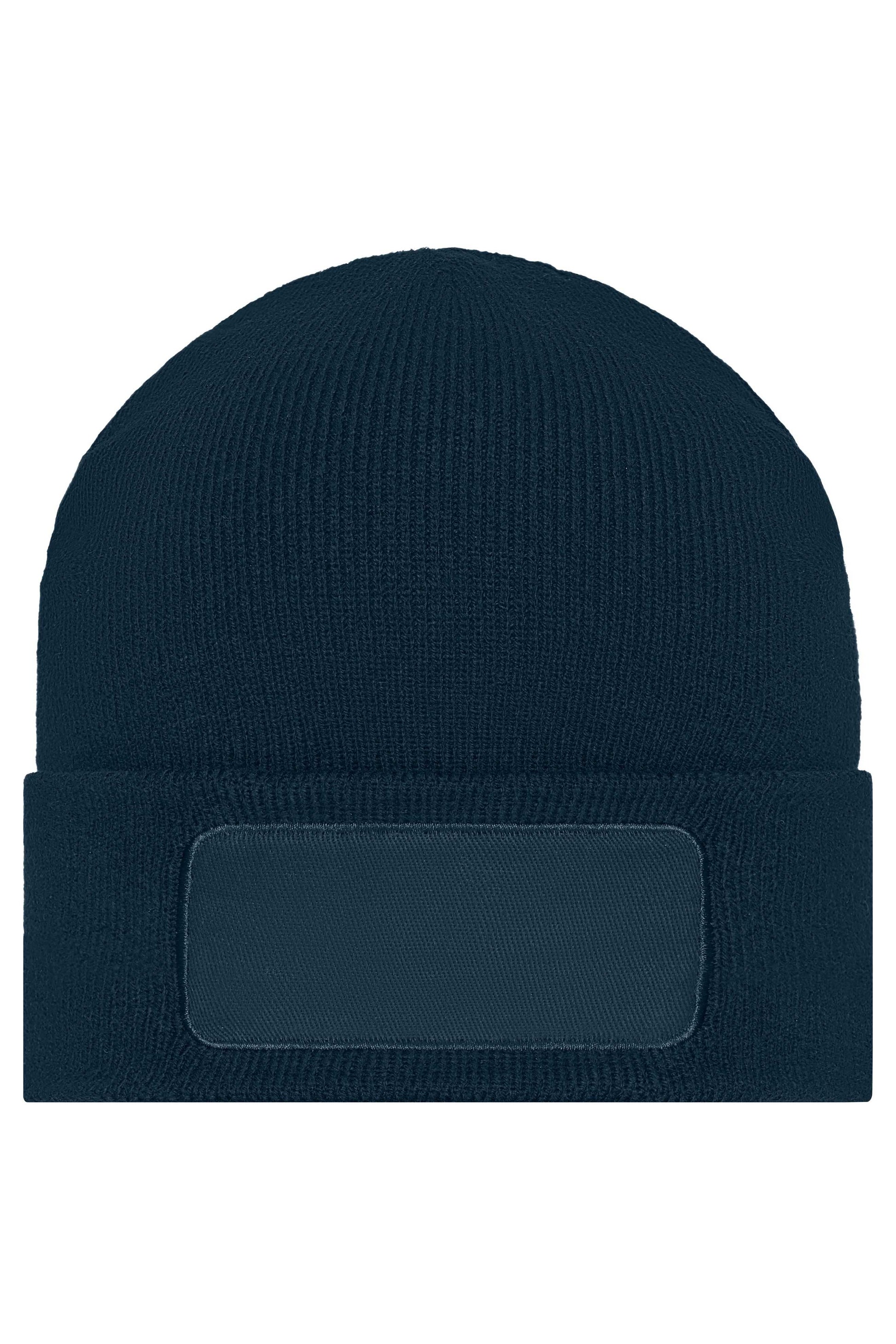 Knitted Beanie with Patch (10cm x 5cm)
