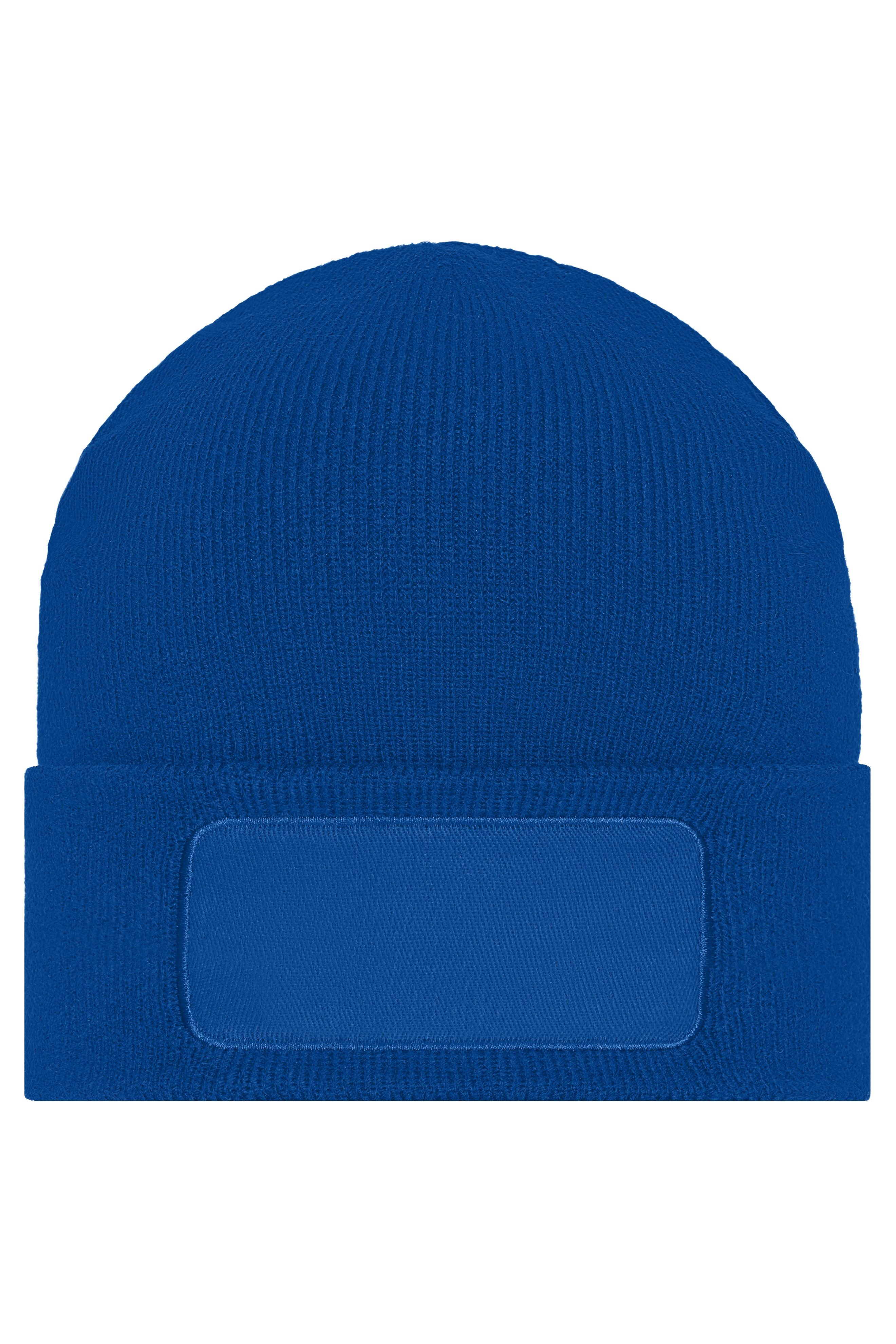 Knitted Beanie with Patch (10cm x 5cm)